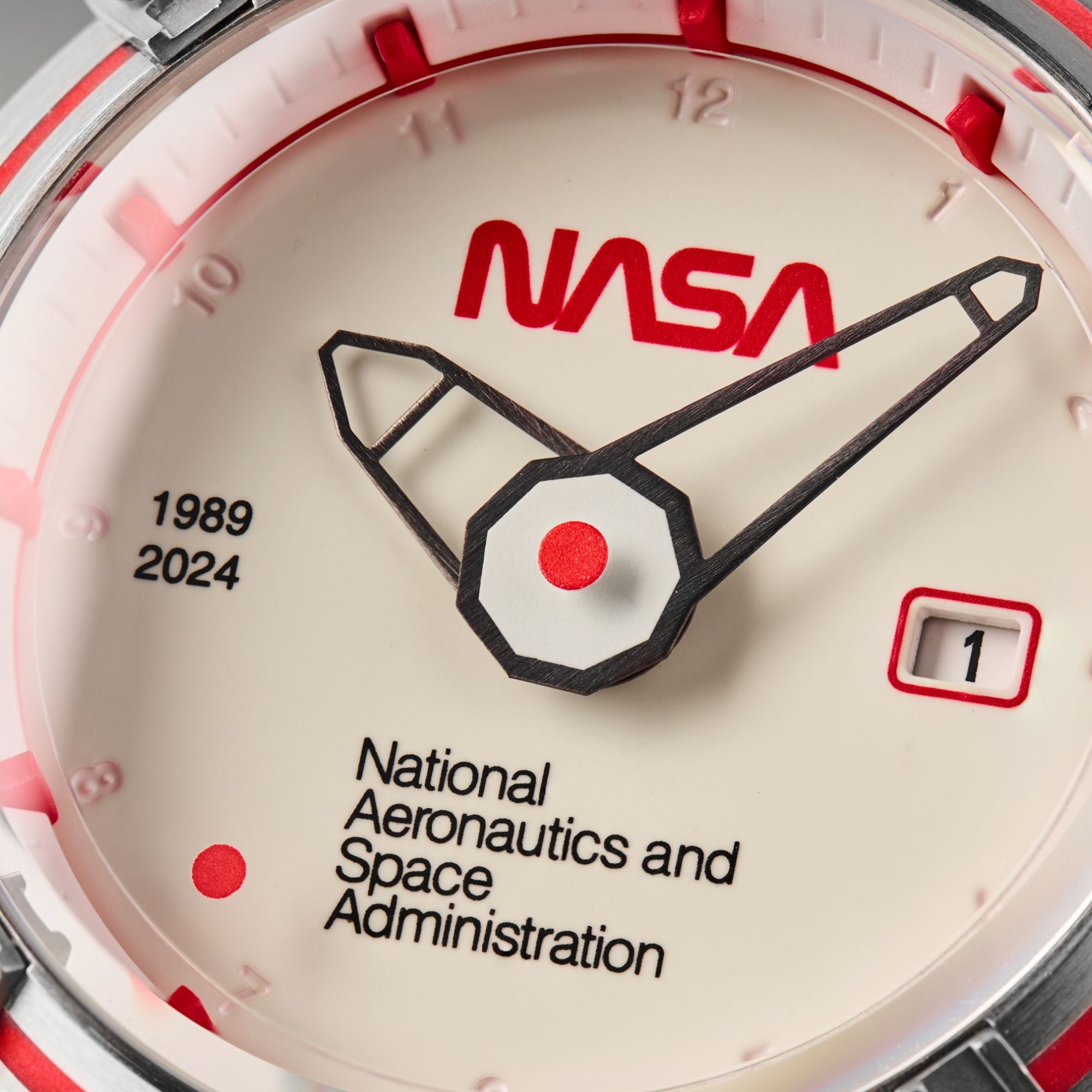 NUBEO Nubeo Galileo Automatic Nasa Limited Edition Space White Men's Watch NB-6107-NAS-11