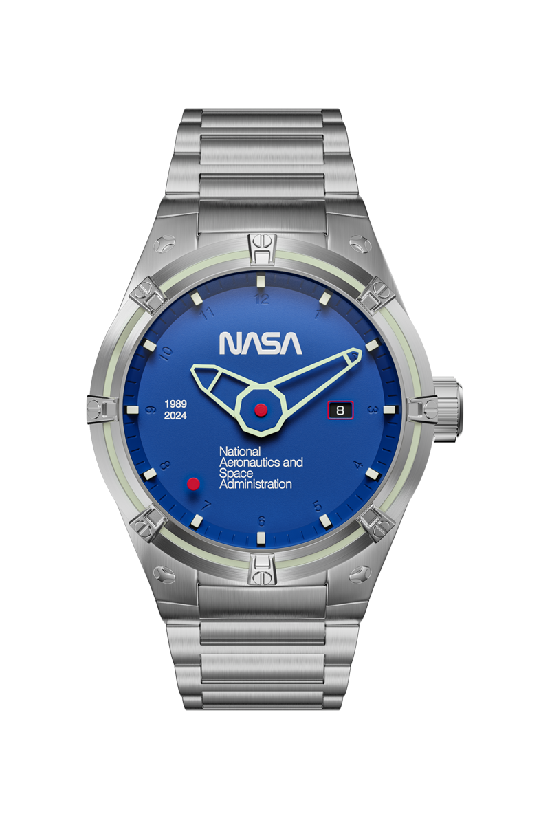 NUBEO Nubeo Galileo Automatic Nasa Limited Edition Earth Blue Men's Watch NB-6107-NAS-33