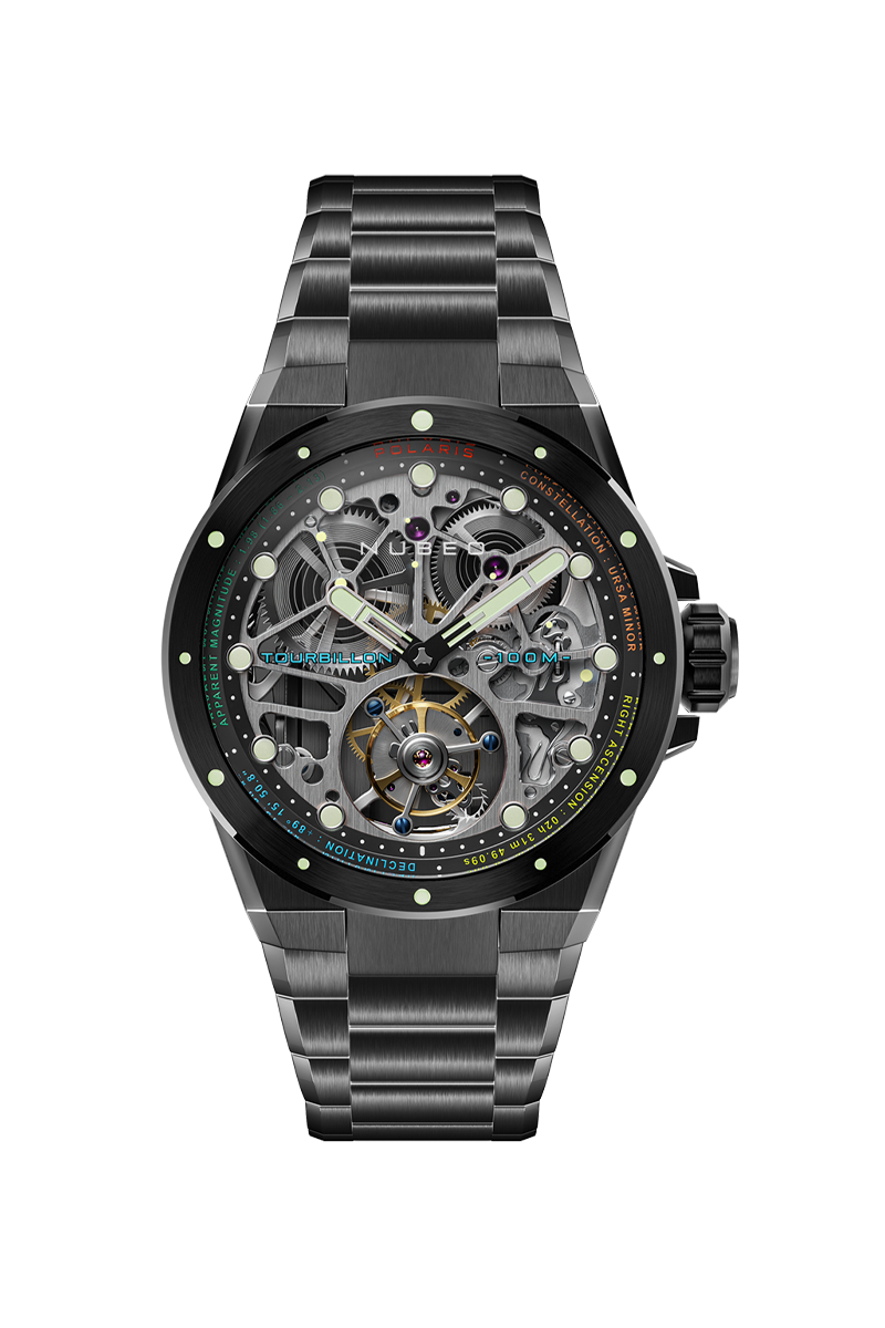 NUBEO Nubeo Polaris Tourbillon Limited Edition Dark Void Men's Watch NB-6109-33