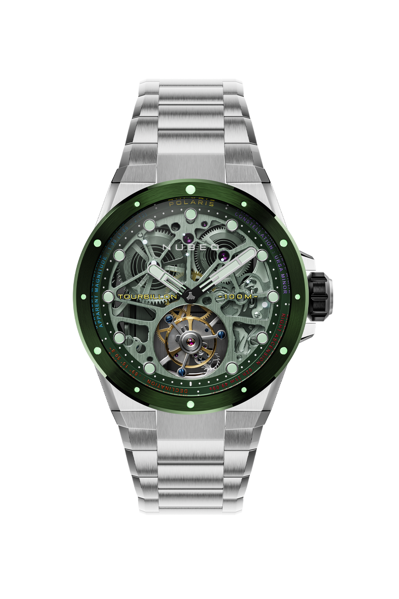 NUBEO Nubeo Polaris Tourbillon Limited Edition Space Green Men's Watch NB-6109-55