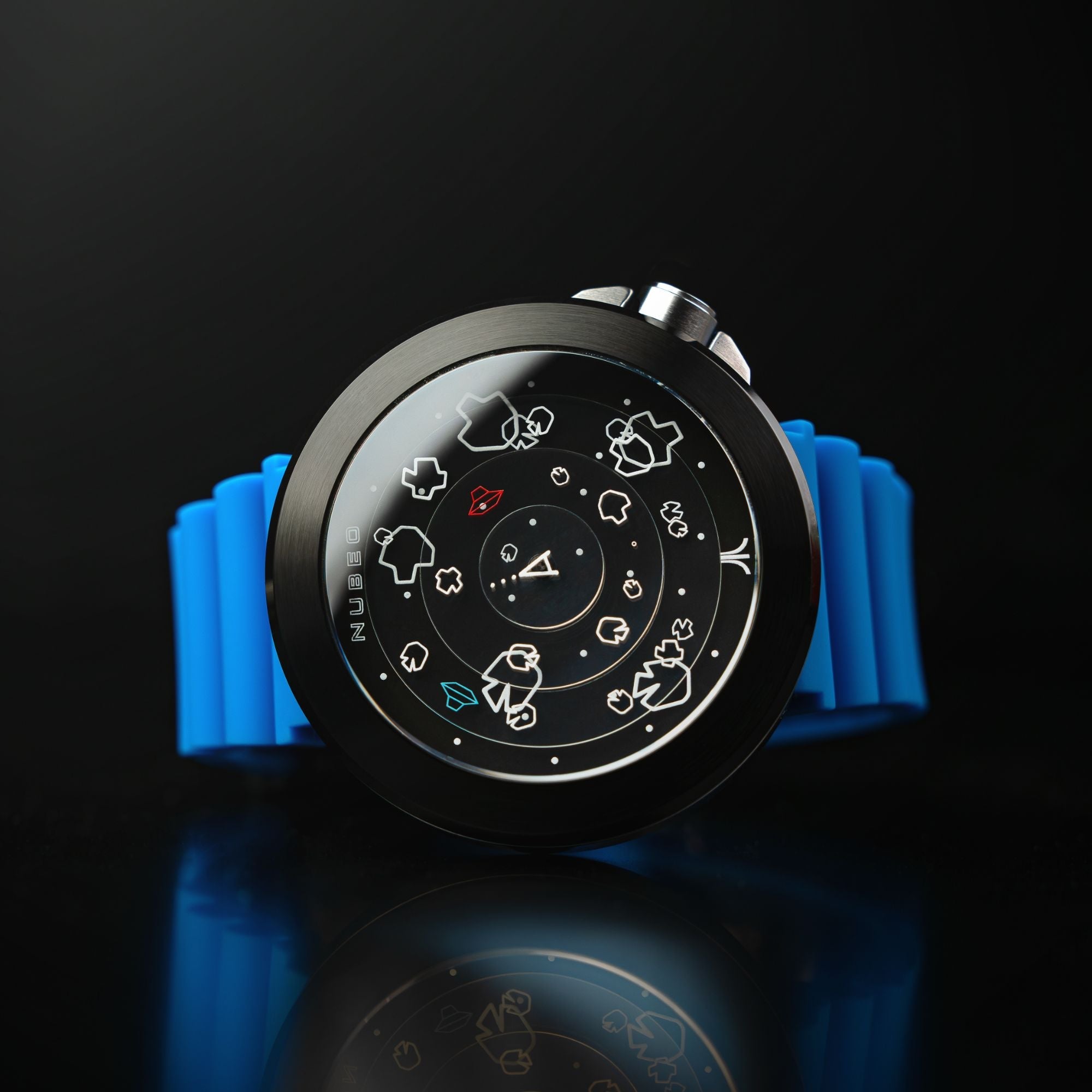 NUBEO Nubeo Ventana Automatic Atari Asteroids 45th Limited Edition Nebula Blue Men's Watch NB-6111-01