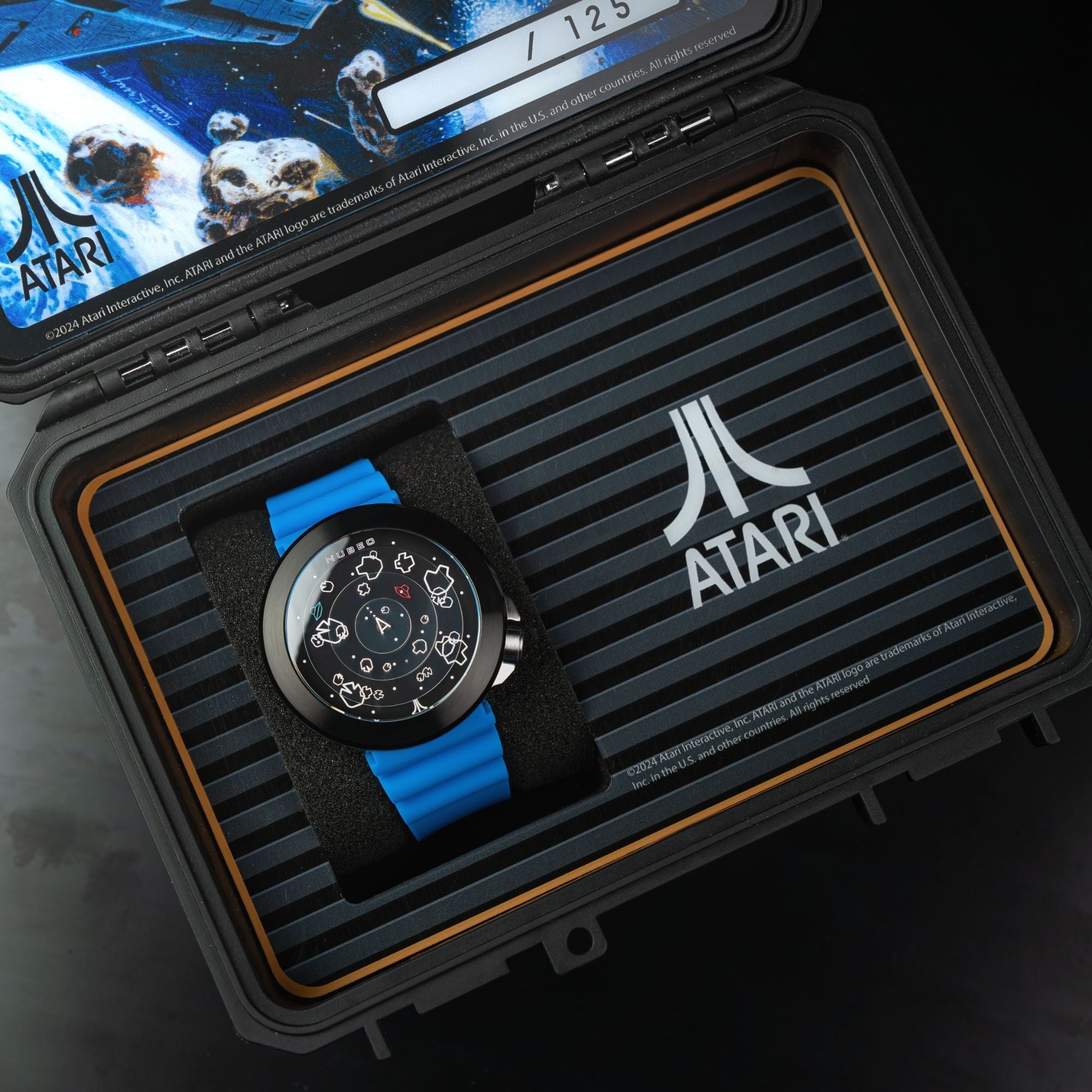 NUBEO Nubeo Ventana Automatic Atari Asteroids 45th Limited Edition Nebula Blue Men's Watch NB-6111-01