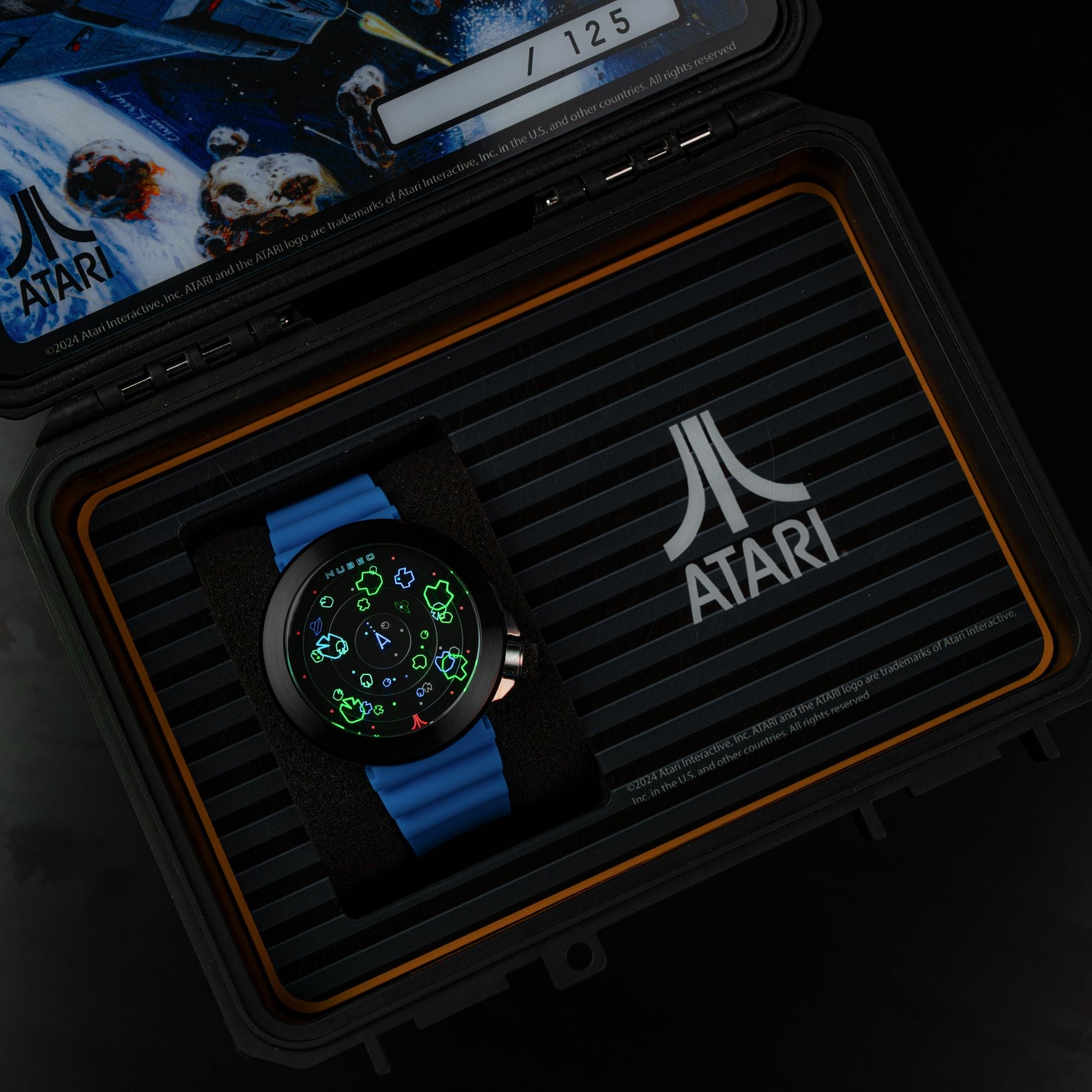 NUBEO Nubeo Ventana Automatic Atari Asteroids 45th Limited Edition Nebula Blue Men's Watch NB-6111-01