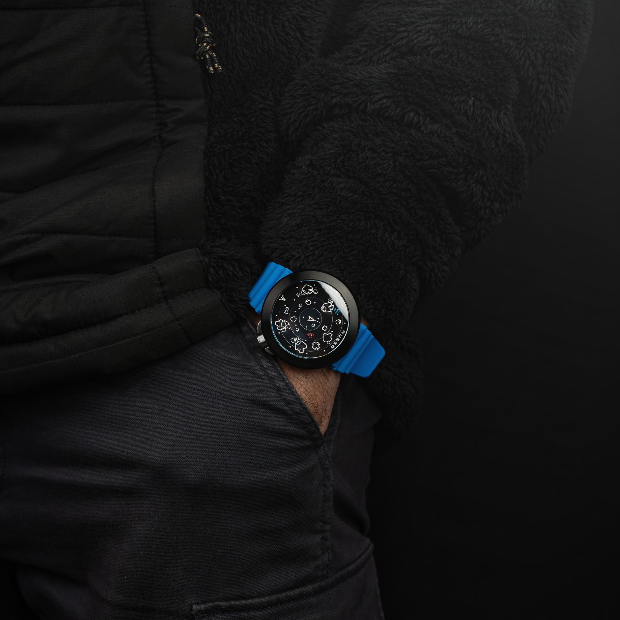 NUBEO Nubeo Ventana Automatic Atari Asteroids 45th Limited Edition Nebula Blue Men's Watch NB-6111-01