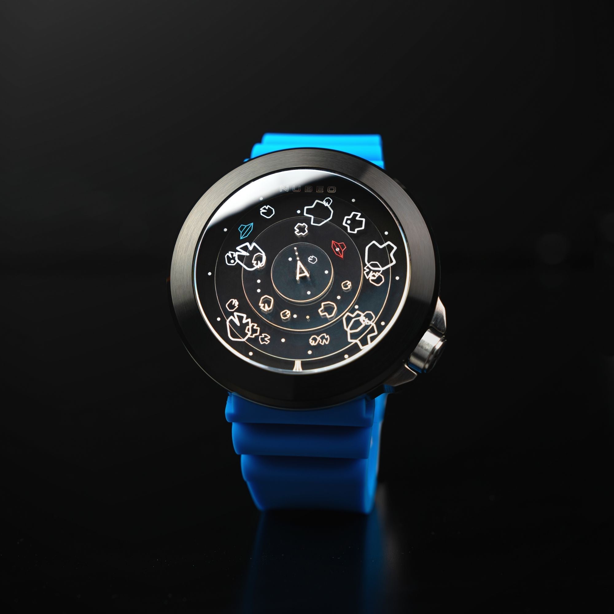 NUBEO Nubeo Ventana Automatic Atari Asteroids 45th Limited Edition Nebula Blue Men's Watch NB-6111-01