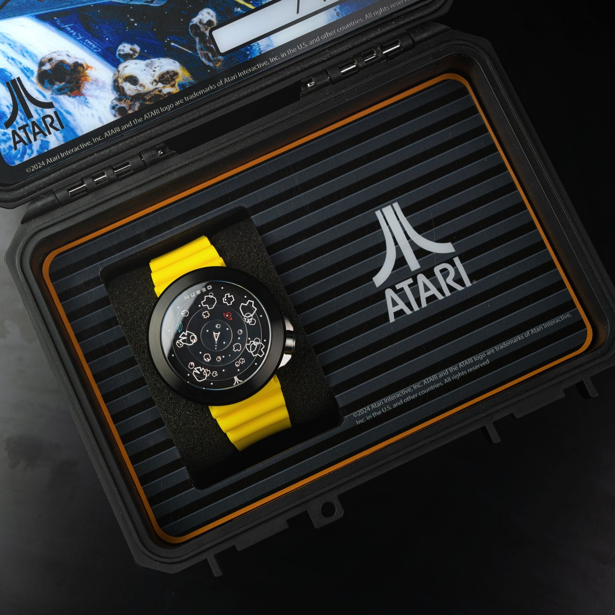 NUBEO Nubeo Ventana Automatic Atari Asteroids 45th Limited Edition Celestial Citrine Men's Watch NB-6111-03