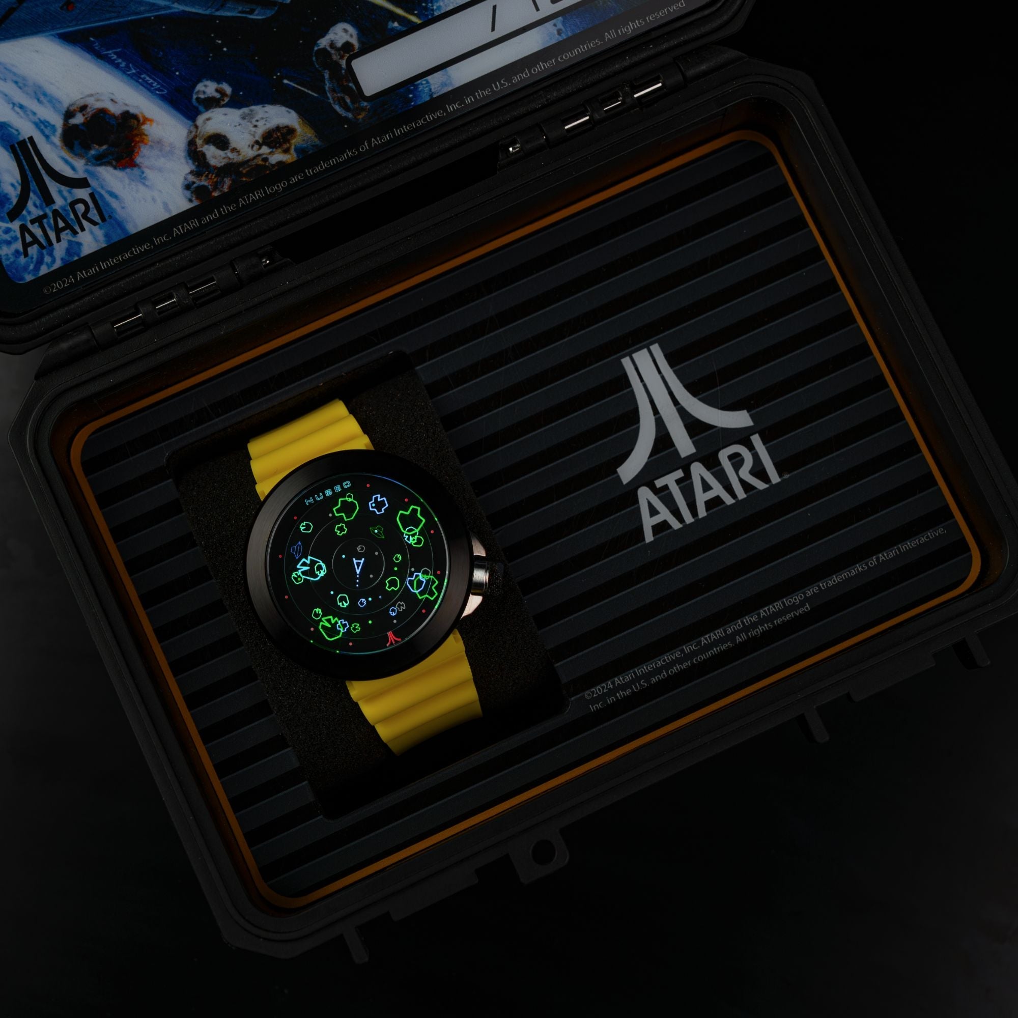 NUBEO Nubeo Ventana Automatic Atari Asteroids 45th Limited Edition Celestial Citrine Men's Watch NB-6111-03