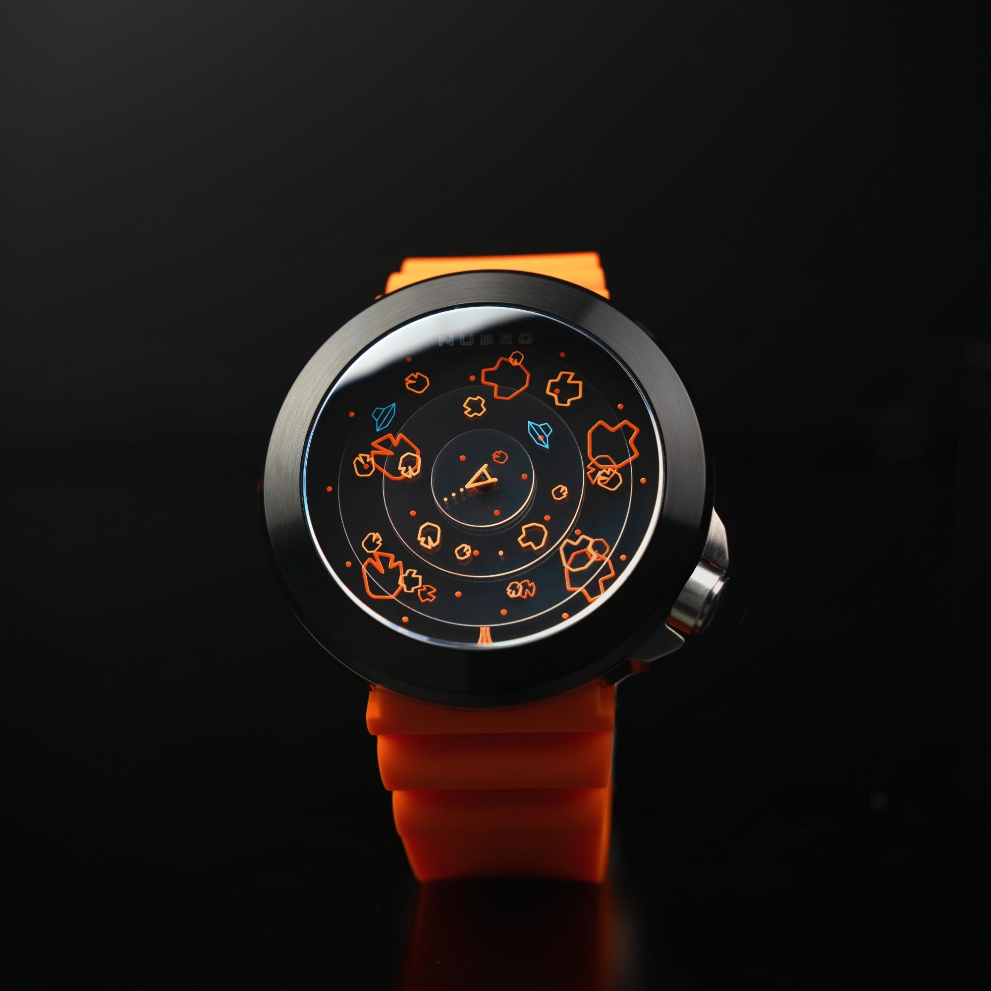 NUBEO Nubeo Ventana Automatic Atari Asteroids 45th Limited Edition Plasma Pumpkin Men's Watch NB-6111-04