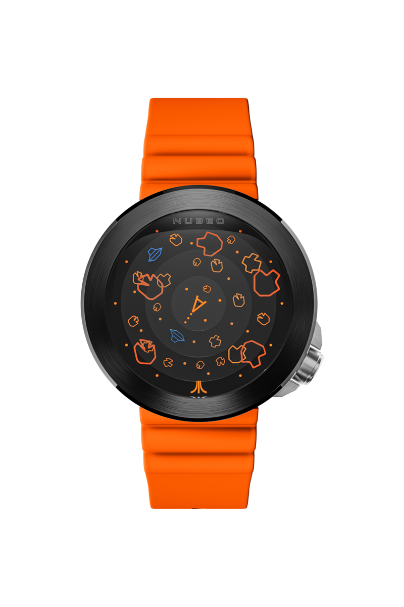 NUBEO Nubeo Ventana Automatic Atari Asteroids 45th Limited Edition Plasma Pumpkin Men's Watch NB-6111-04