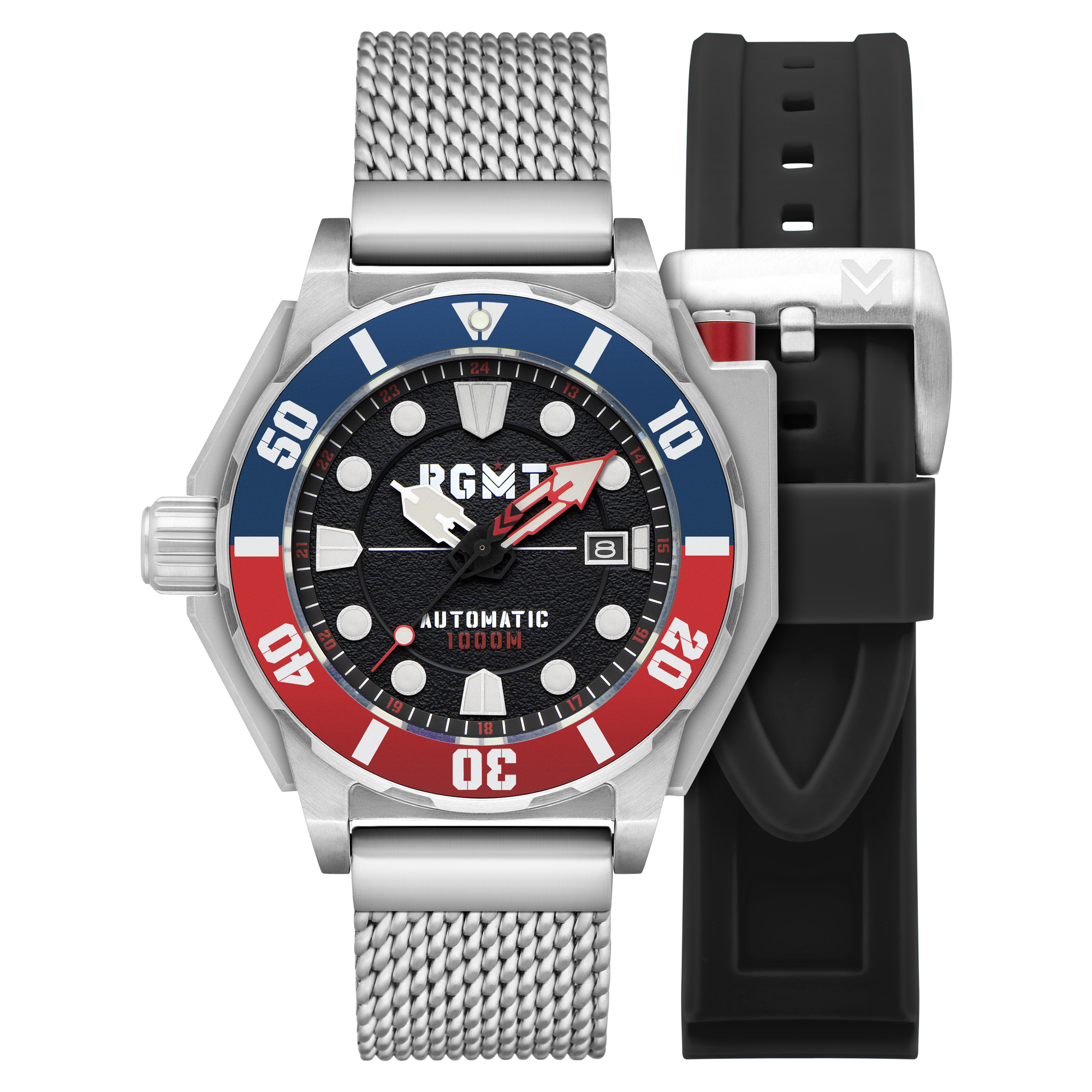 RGMT RGMT Torpedo Automatic Diver Midnight Black Men's Watch RG-8027-44