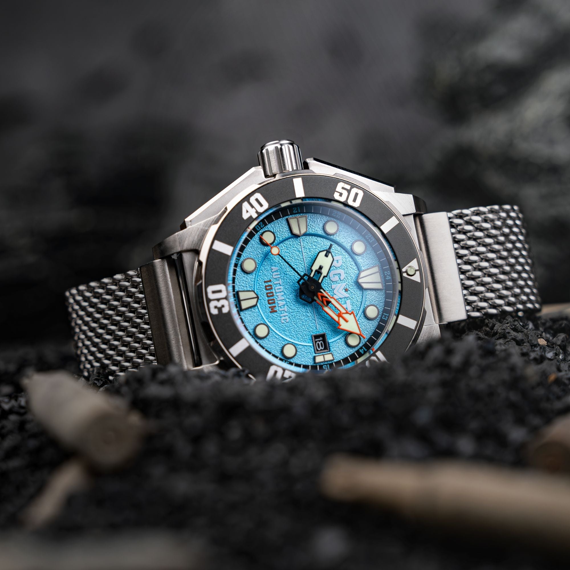 RGMT RGMT Torpedo Automatic Diver Arctic Blue Men's Watch RG-8027-66