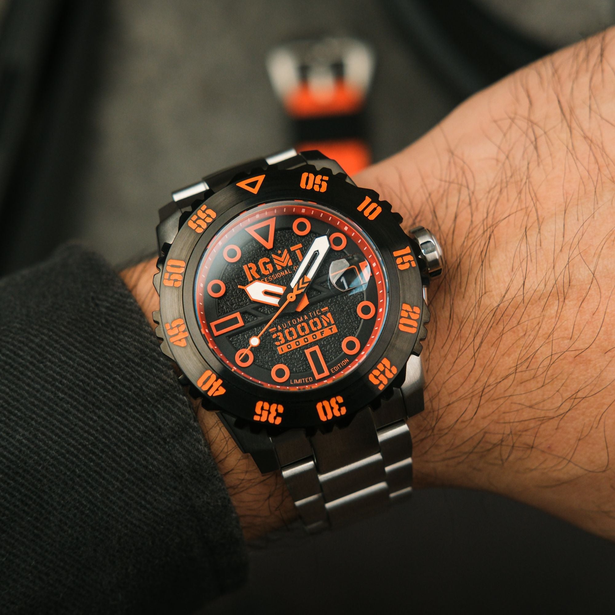 RGMT RGMT Ohio Automatic Limited Edition Orange Black Watch  RG-8034-0I