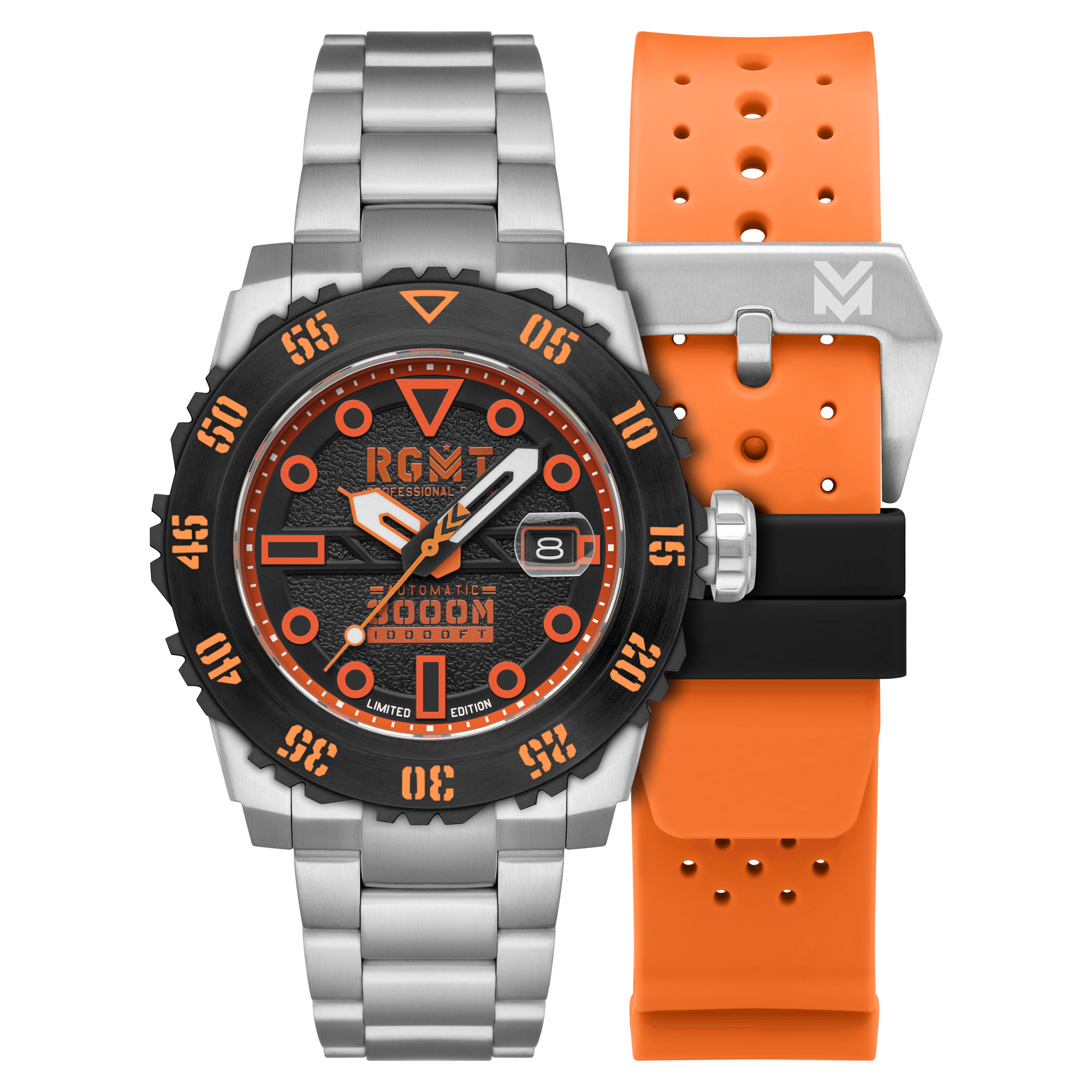 RGMT RGMT Ohio Automatic Limited Edition Orange Black Watch  RG-8034-0I