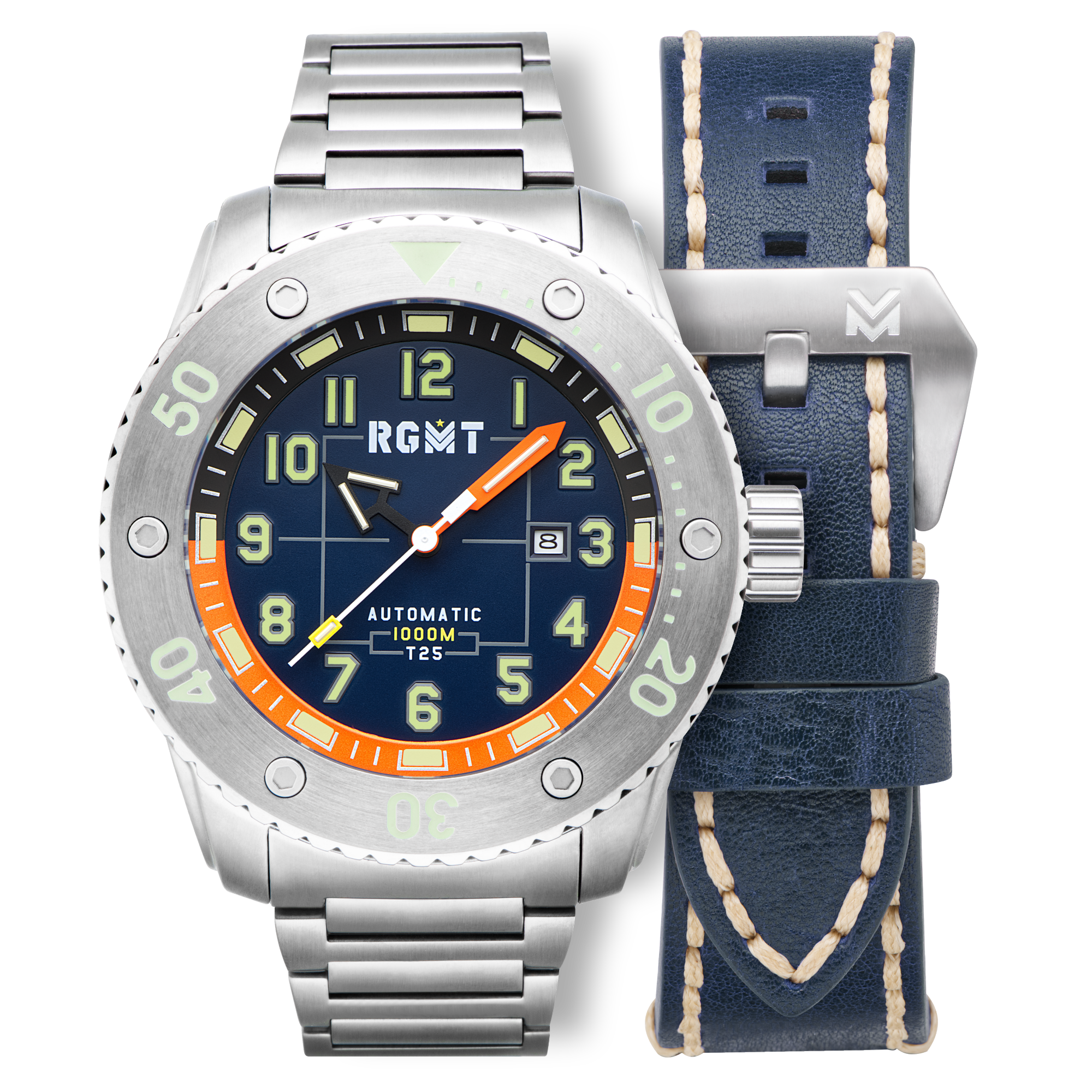 RGMT RGMT All-brite Tritium Automatic Men's Denim Blue RG-8047-11