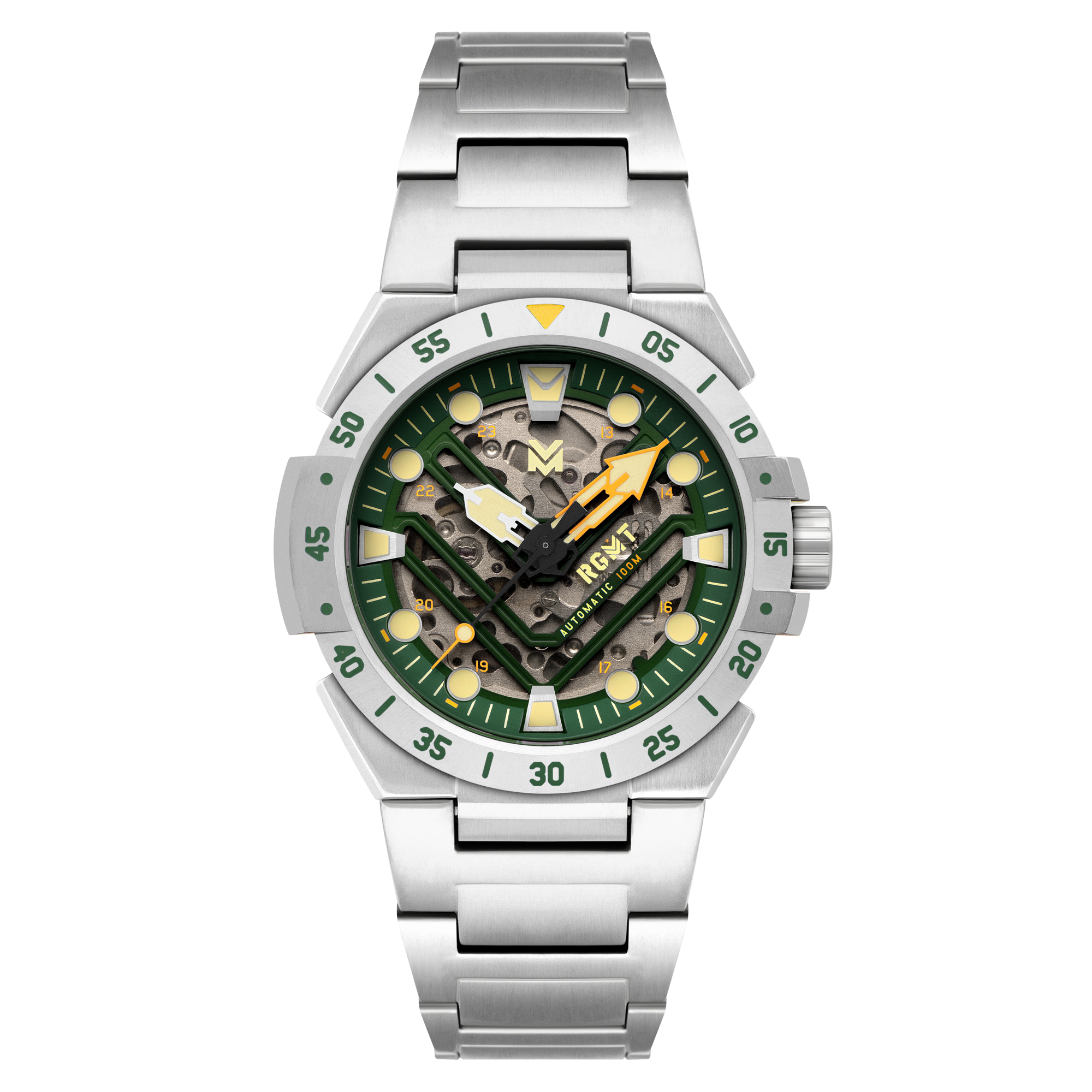 RGMT RGMT Himars Skeleton Automatic Green Watch  RG-8063-22