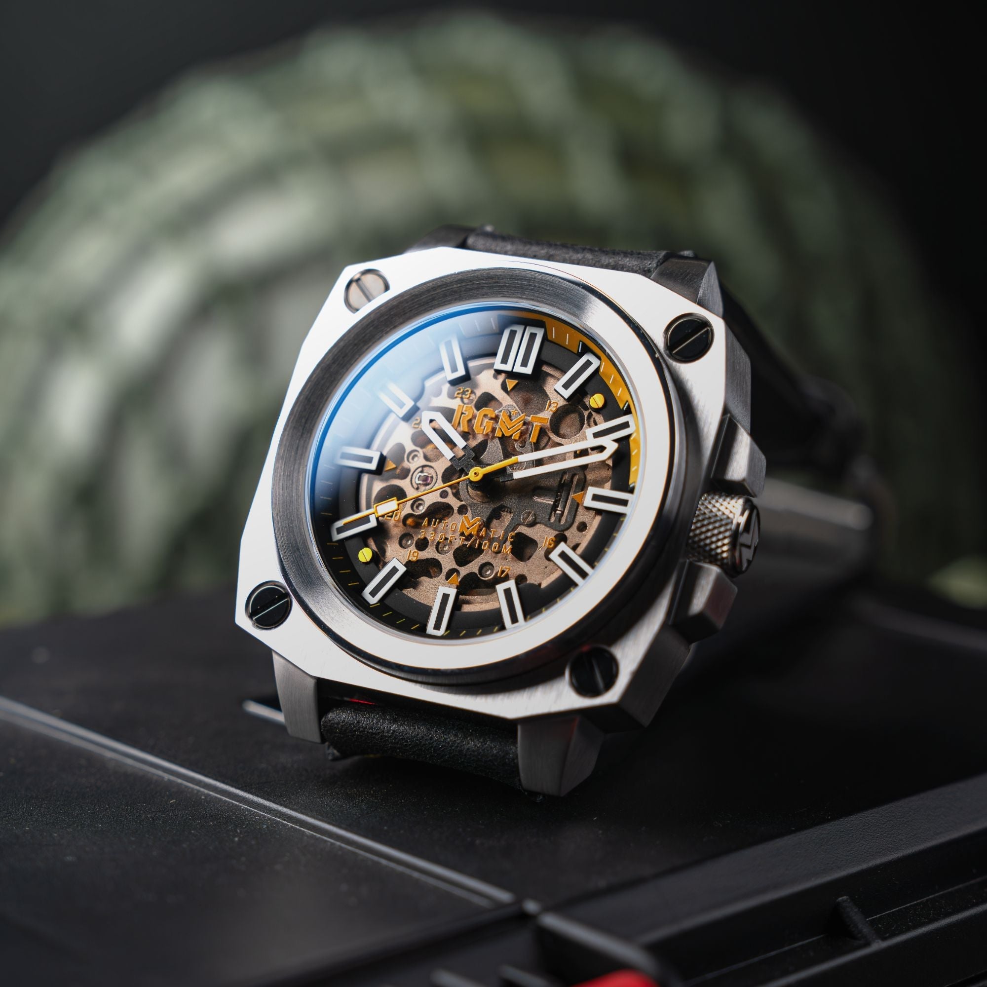 RGMT RGMT Altimeter Skeleton Automatic Ops Yellow Watch  RG-8064-03