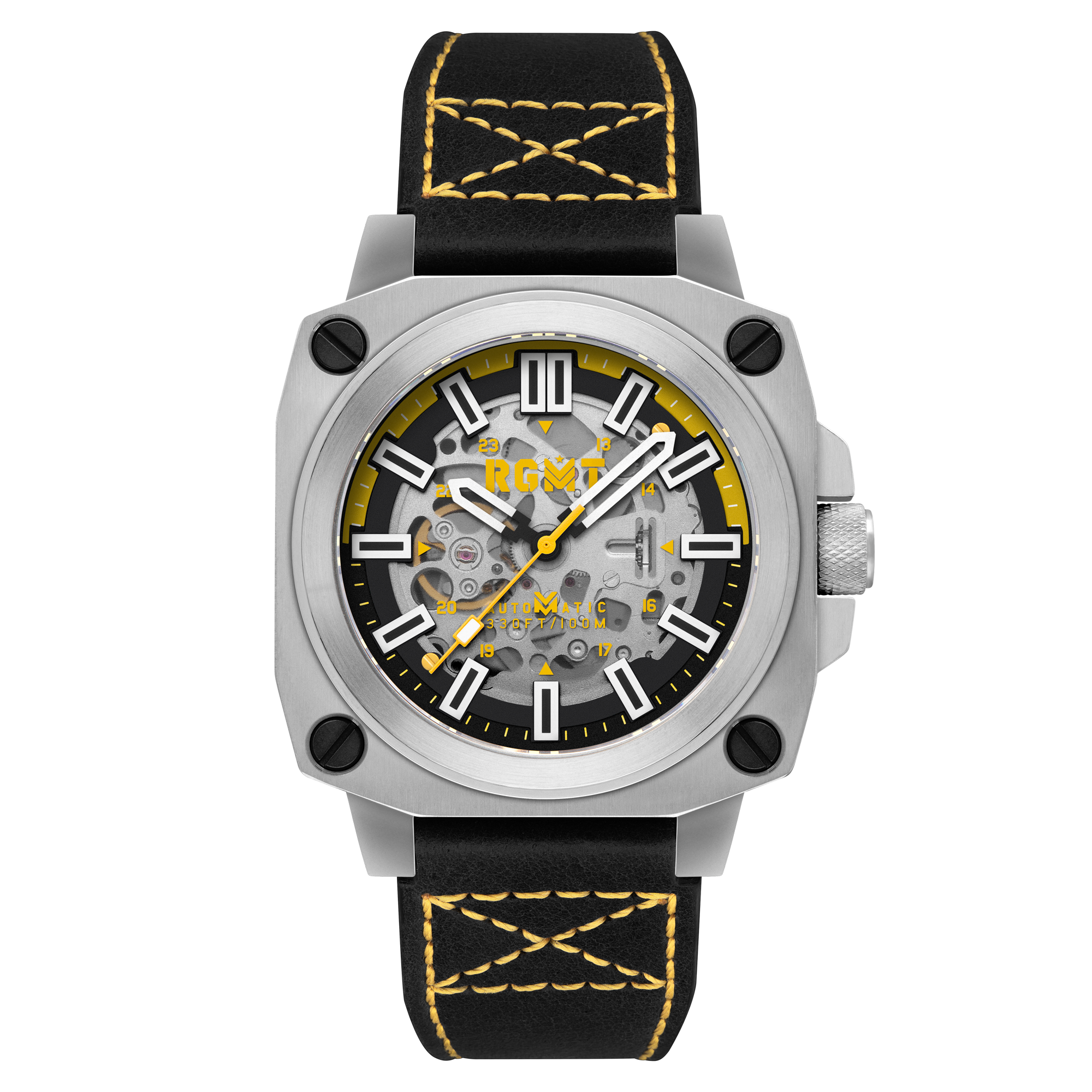 RGMT RGMT Altimeter Skeleton Automatic Ops Yellow Watch  RG-8064-03