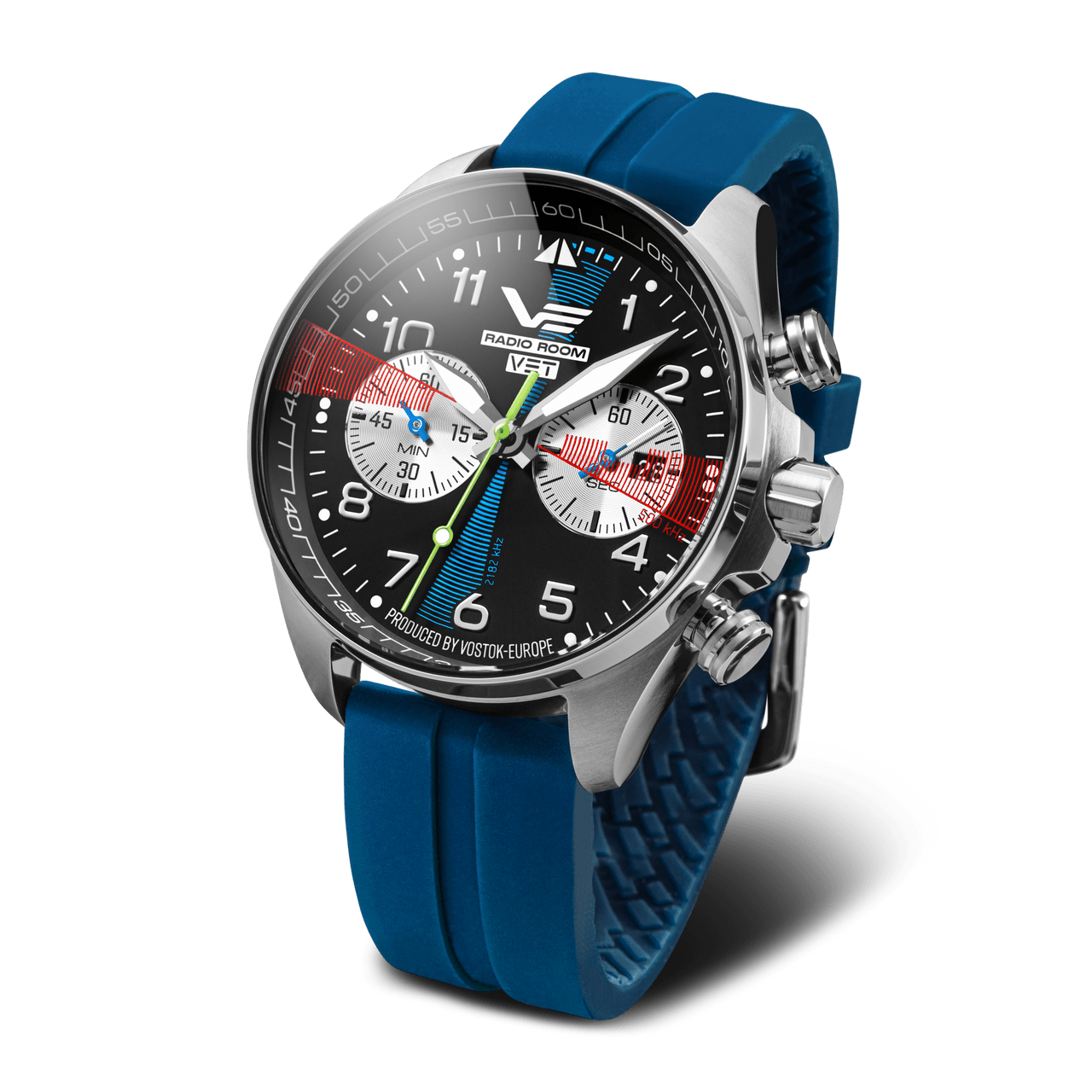 VOSTOK EUROPE Vostok Europe Radio Room Quartz Chronograph Men's Watch 6S21/325A446-C