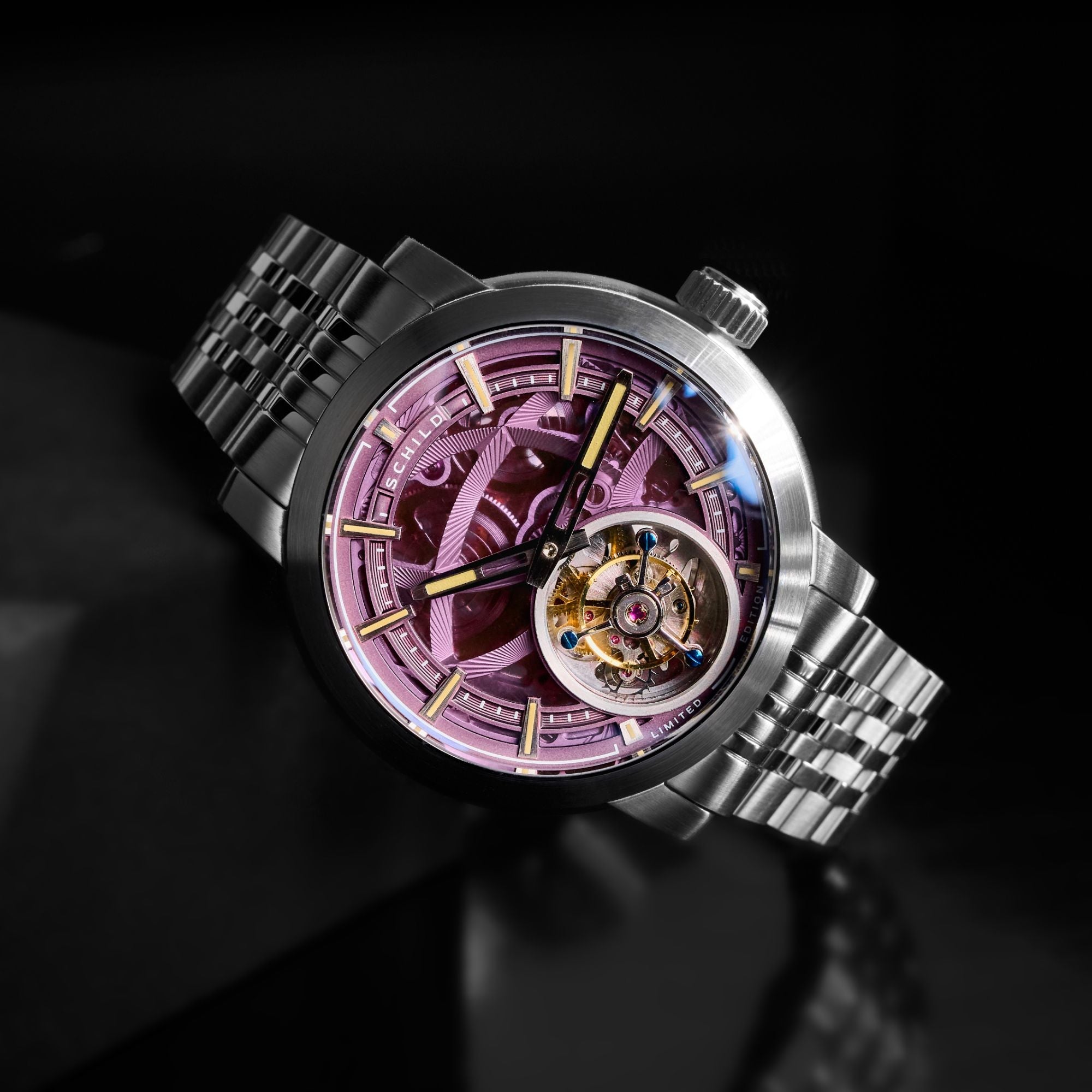 SCHILD Schild Heinrich Tourbillon Limited Edition Mauve Men's Watch SC-1006-99