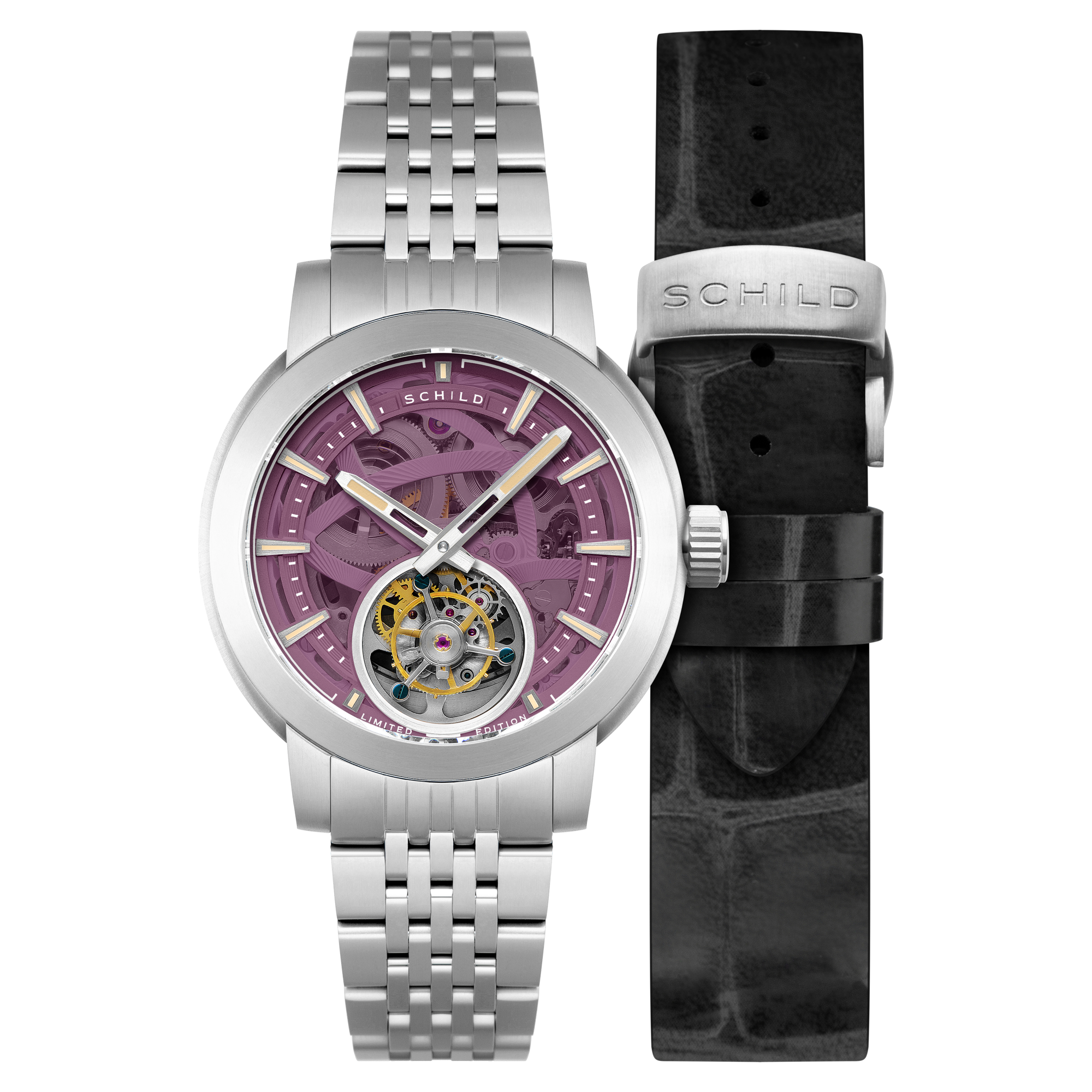 SCHILD Schild Heinrich Tourbillon Limited Edition Mauve Men's Watch SC-1006-99