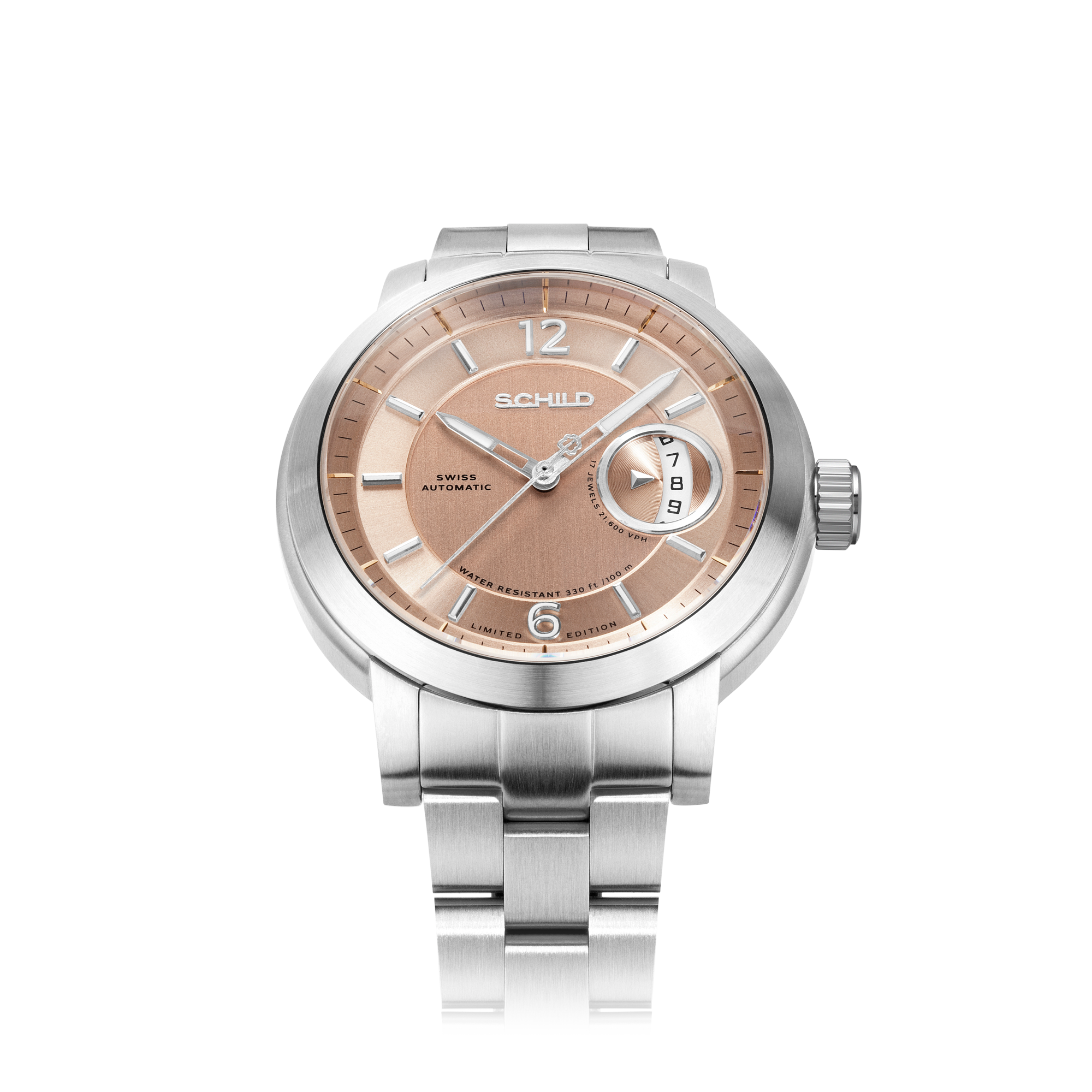 SCHILD Schild Heinrich Minimal Swiss Automatic Limited Edition Champagne Men's Watch SC-1015-33