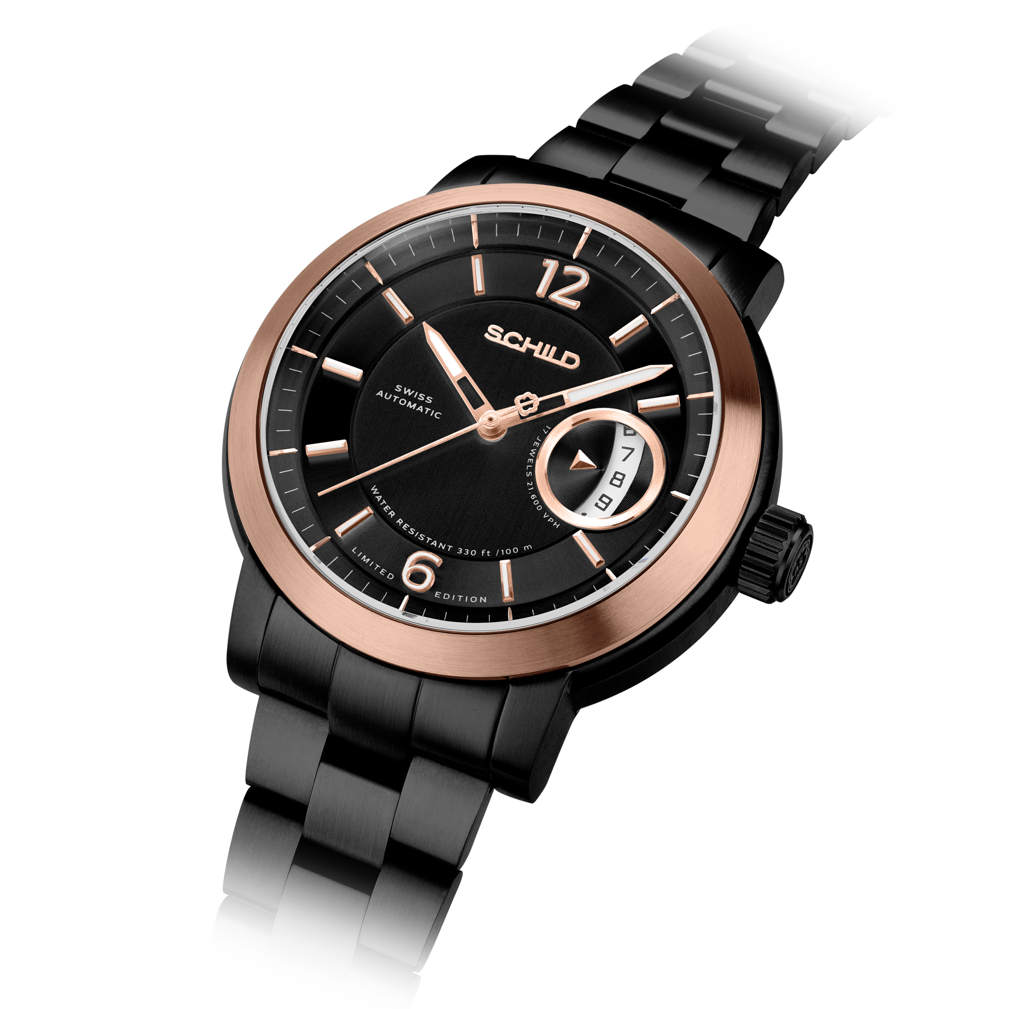 SCHILD Schild Heinrich Minimal Swiss Automatic Limited Edition Dark Chocolate Men's Watch SC-1015-44