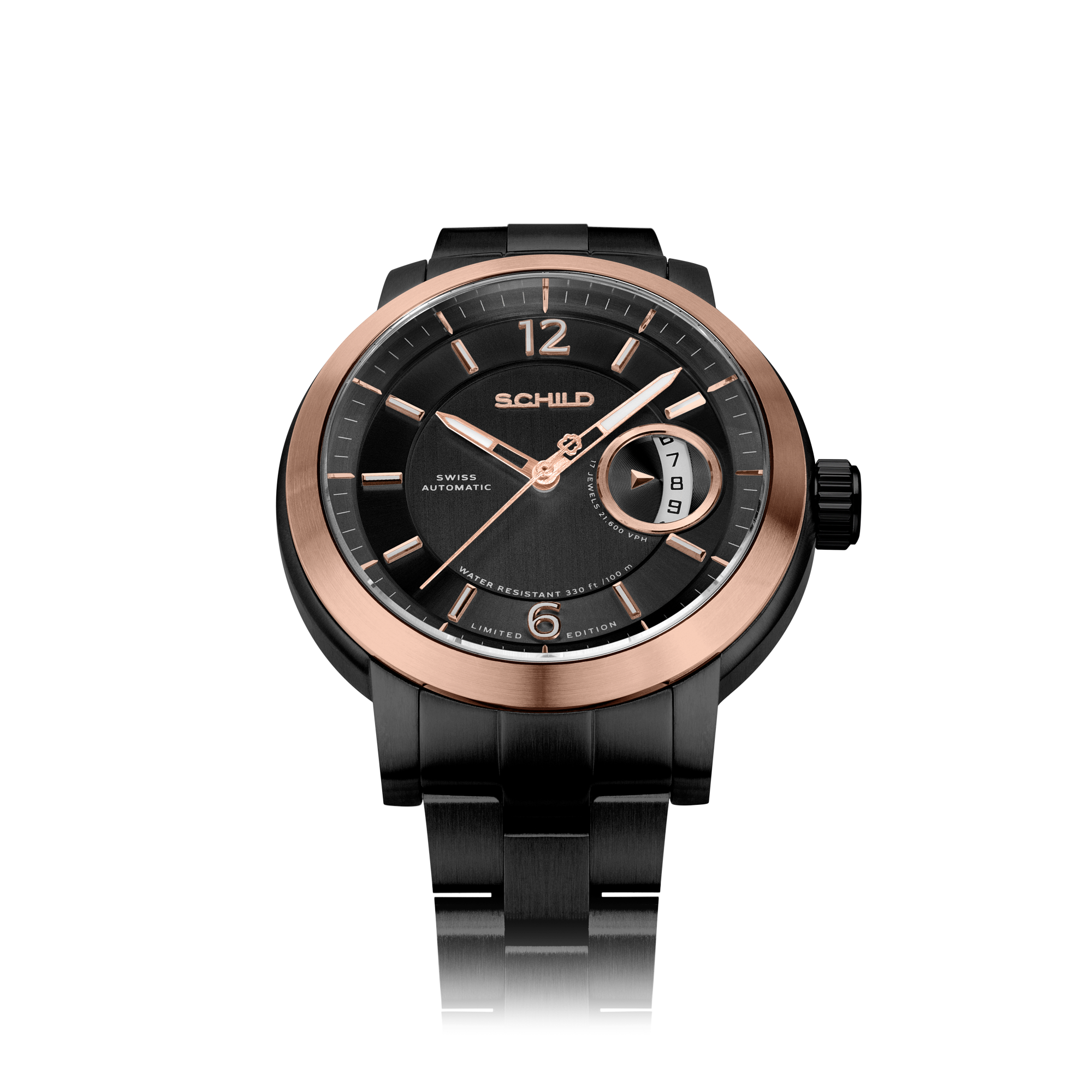 SCHILD Schild Heinrich Minimal Swiss Automatic Limited Edition Dark Chocolate Men's Watch SC-1015-44