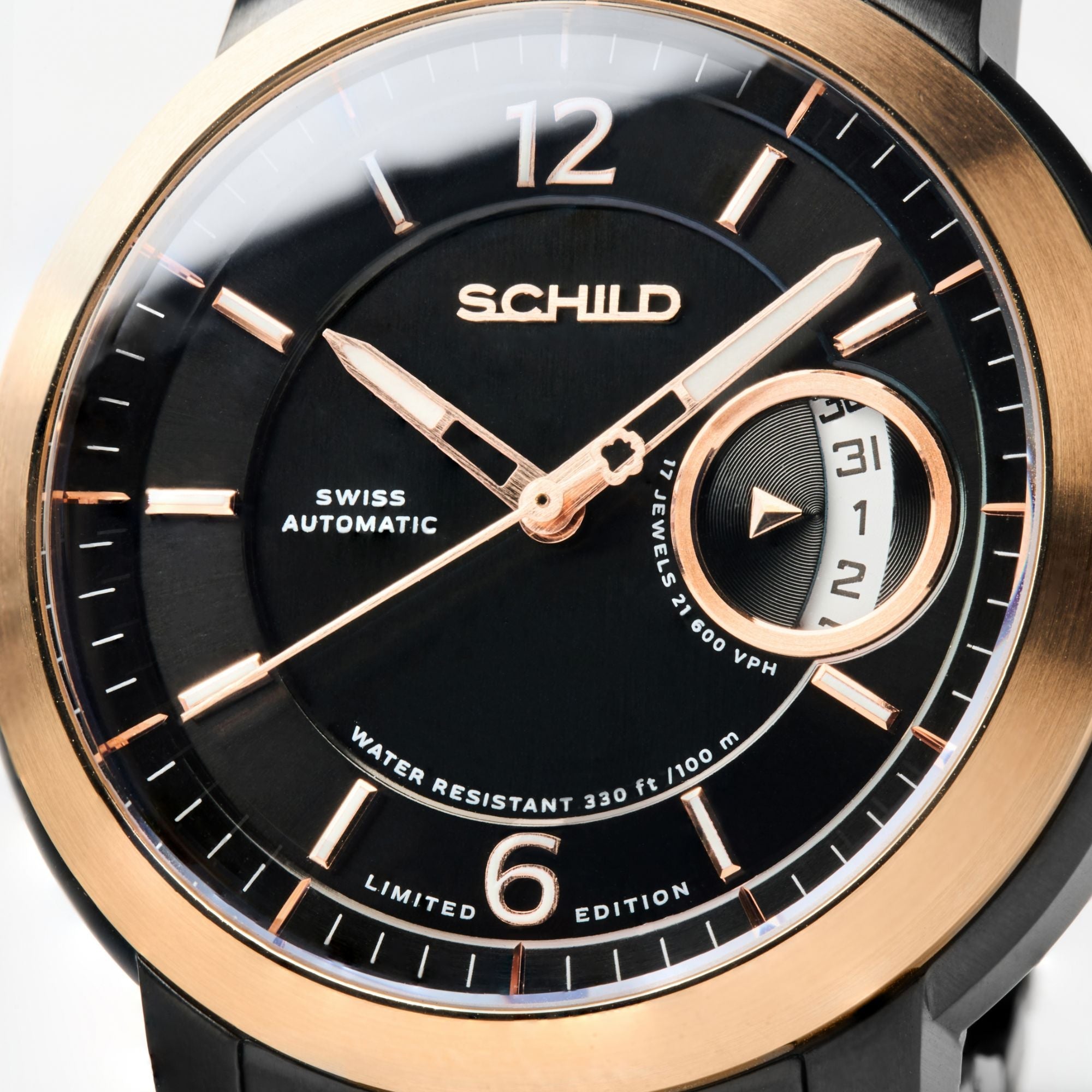 SCHILD Schild Heinrich Minimal Swiss Automatic Limited Edition Dark Chocolate Men's Watch SC-1015-44