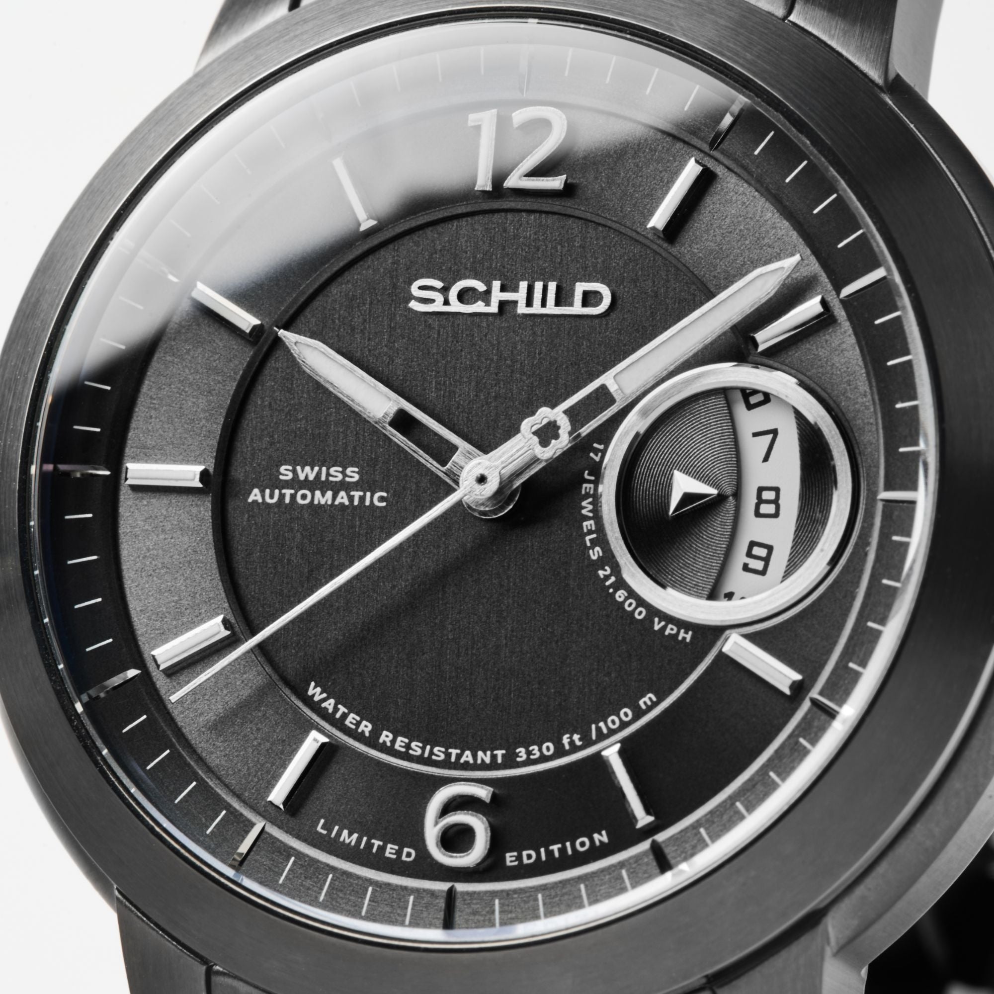 SCHILD Schild Heinrich Minimal Swiss Automatic Limited Edition Gunmetal Grey Men's Watch SC-1015-55