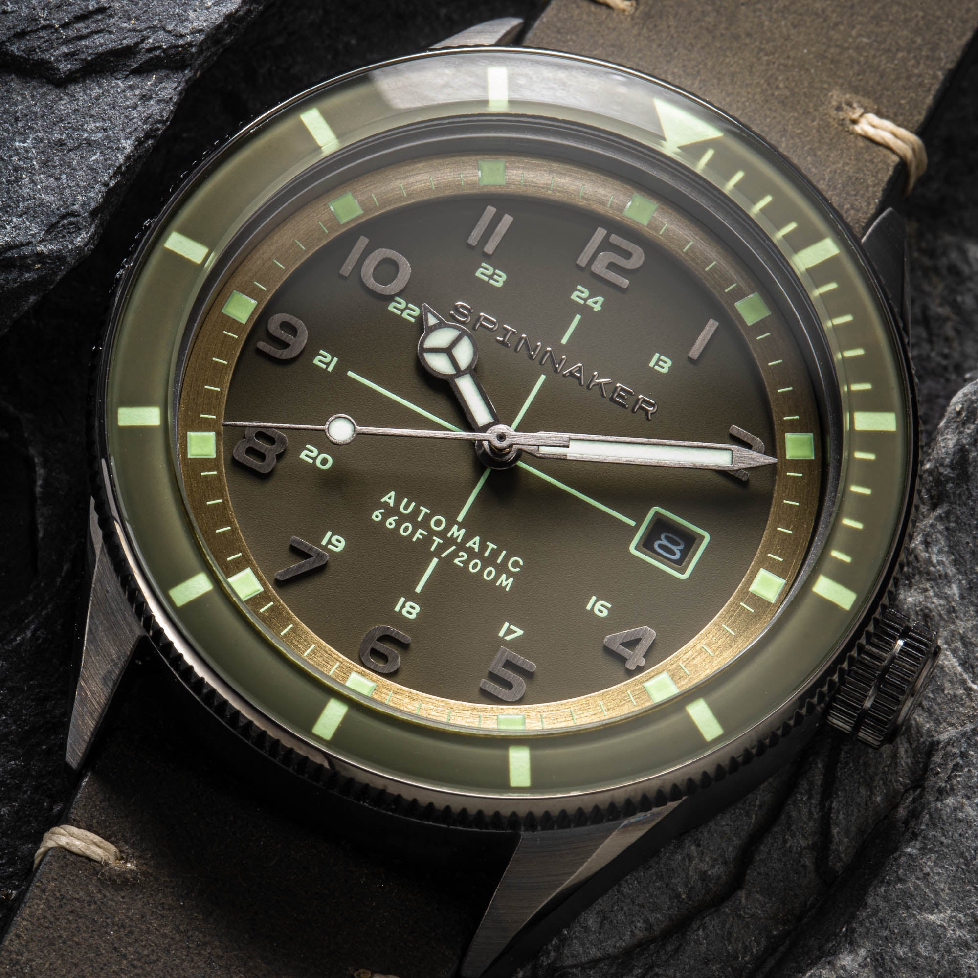 SPINNAKER Spinnaker Cahill Automatic Moss Green Men's Watch SP-5064-02