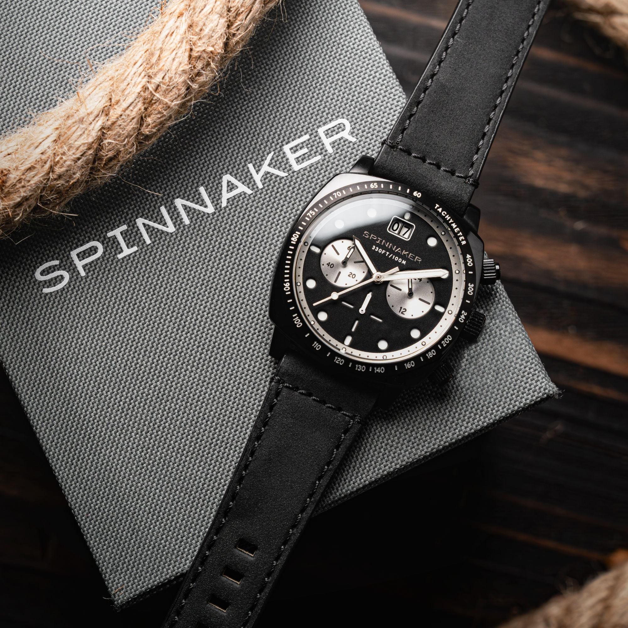 SPINNAKER Spinnaker Hull Chronograph All Black Men's Watch SP-5068-08