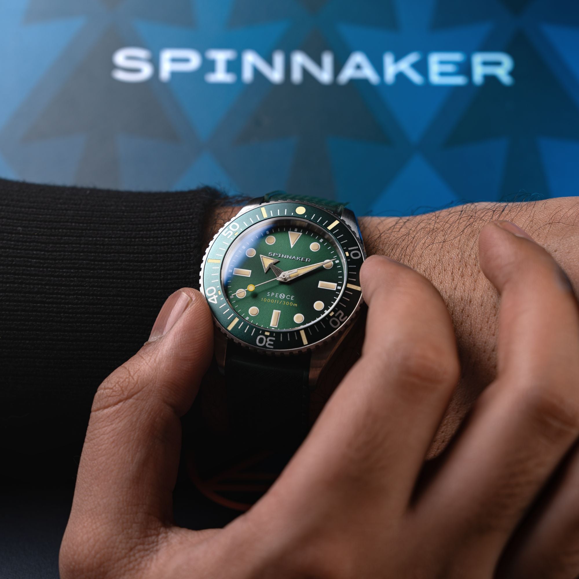 SPINNAKER Spinnaker Spence 300 Automatic Olive Men's Watch SP-5097-88