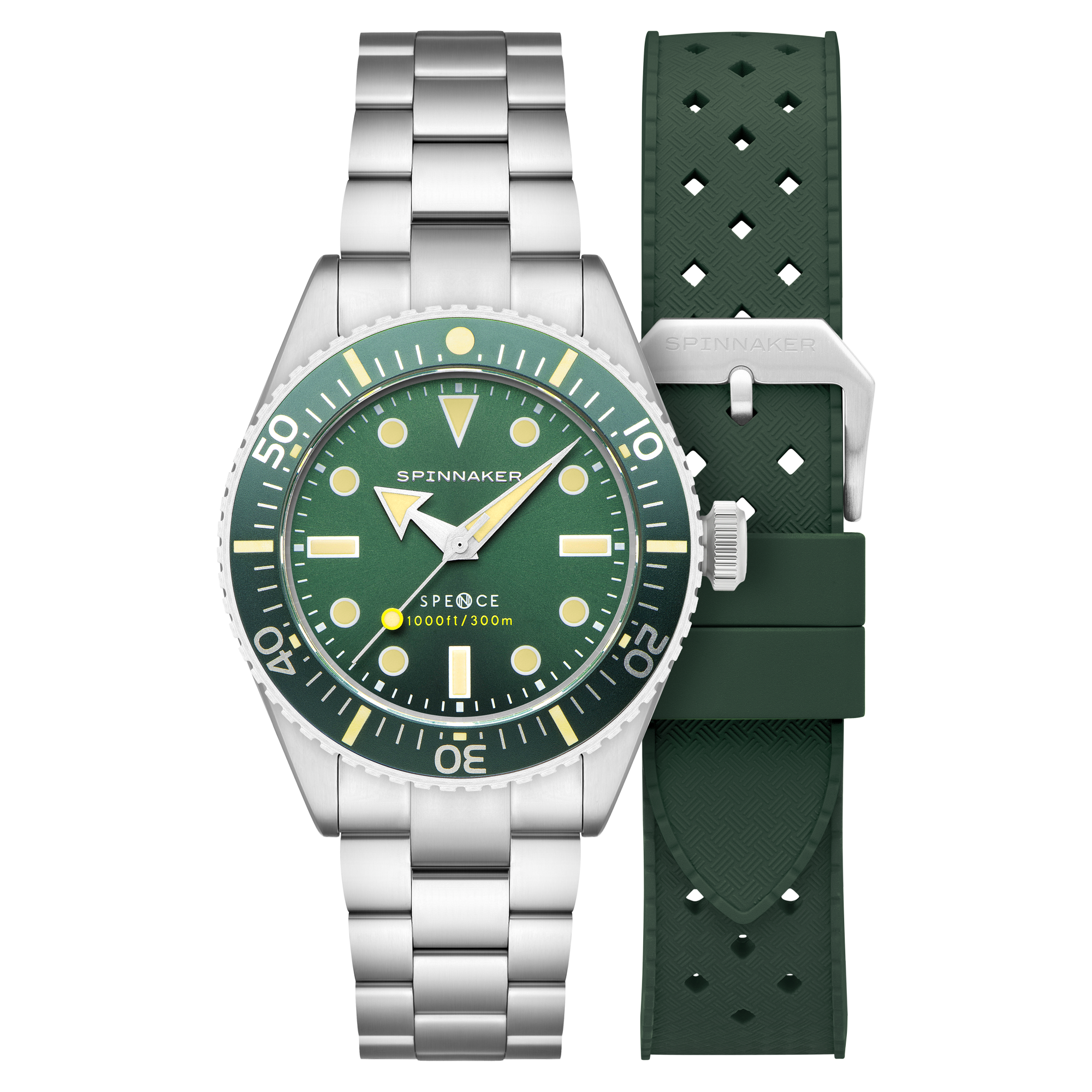 SPINNAKER Spinnaker Spence 300 Automatic Olive Men's Watch SP-5097-88