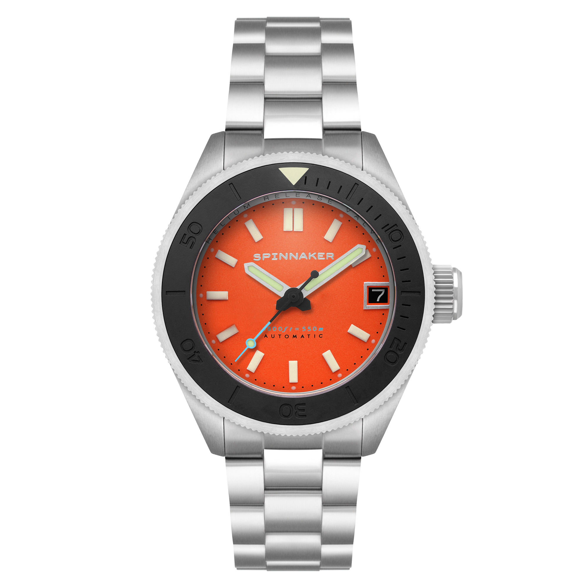 SPINNAKER Spinnaker Piccard Automatic Tangerine Orange Men's Watch SP-5098-99