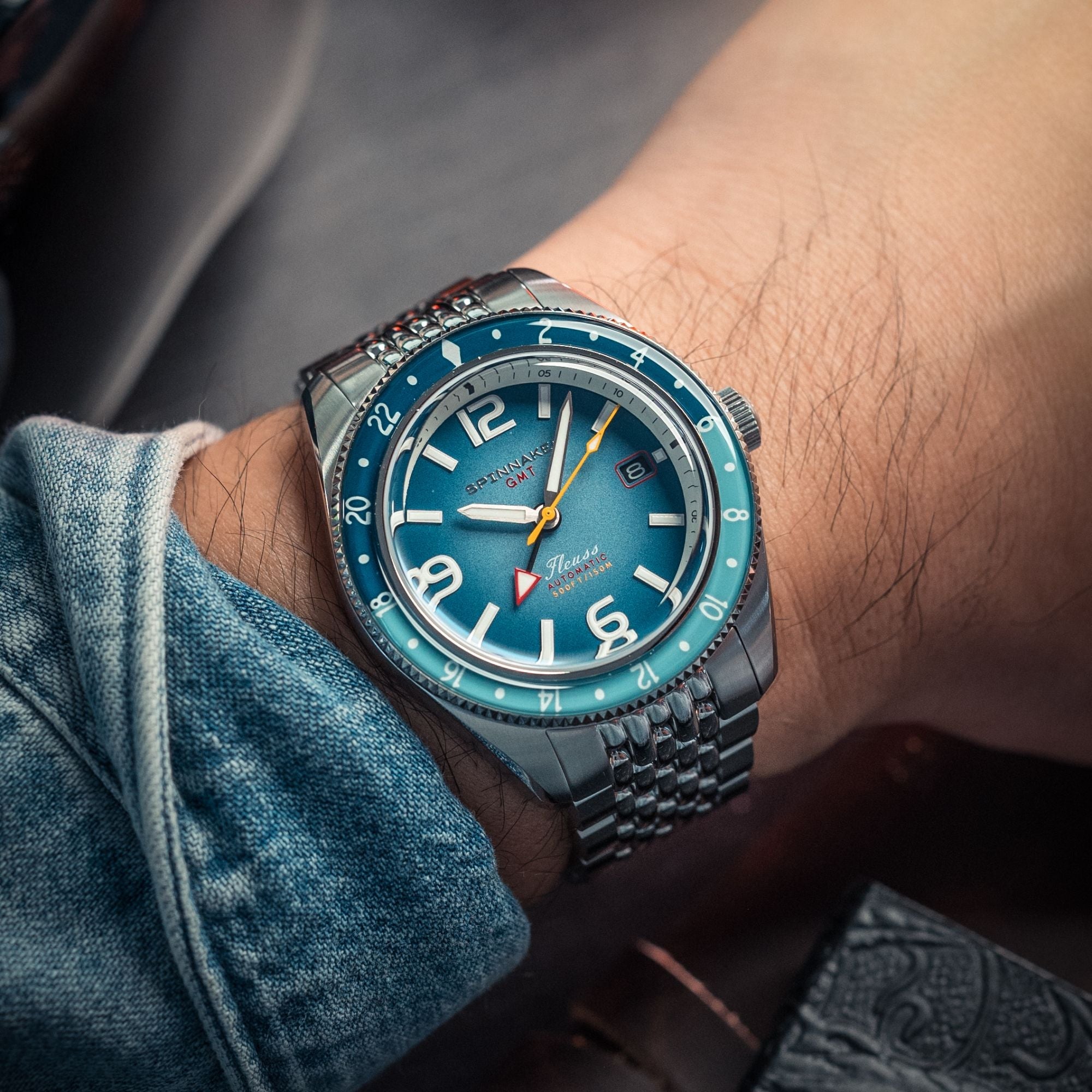 SPINNAKER Spinnaker Fleuss GMT Automatic Nebula Blue Men's Watch