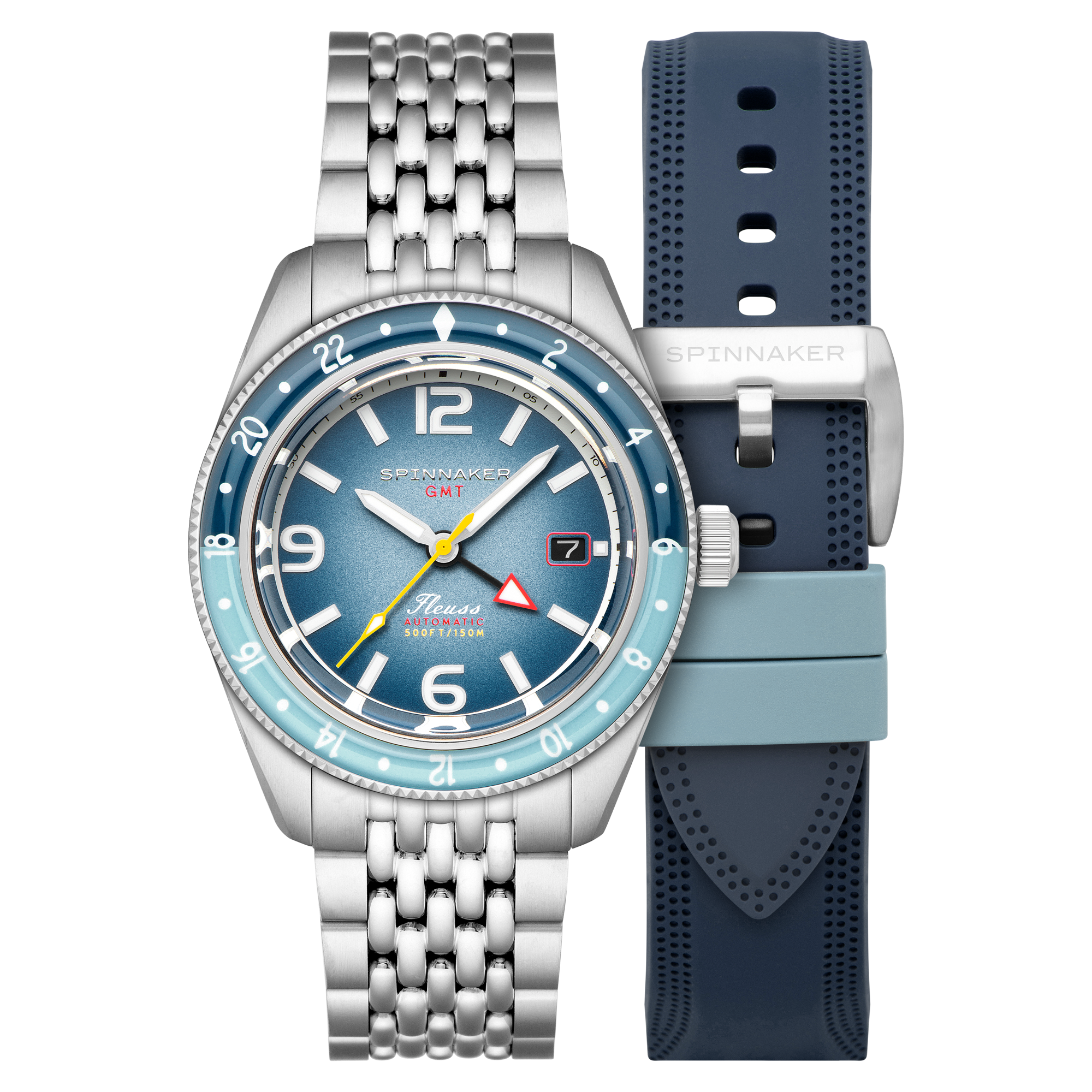 SPINNAKER Spinnaker Fleuss GMT Automatic Nebula Blue Men's Watch