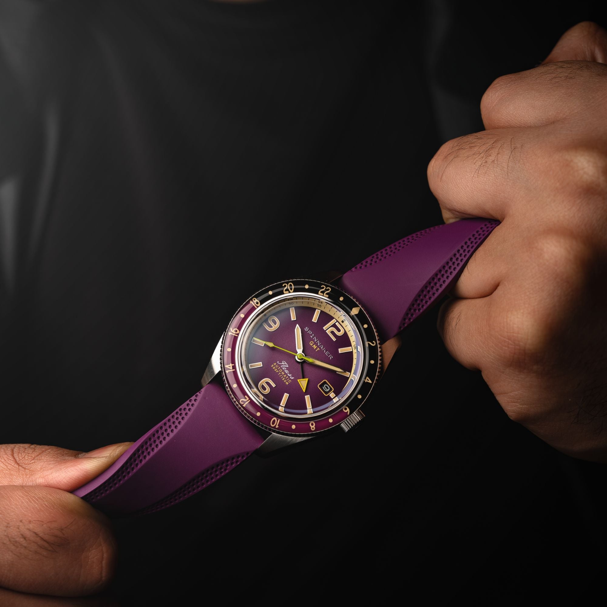 SPINNAKER Spinnaker Fleuss GMT Automatic Dull Violet Men's Watch