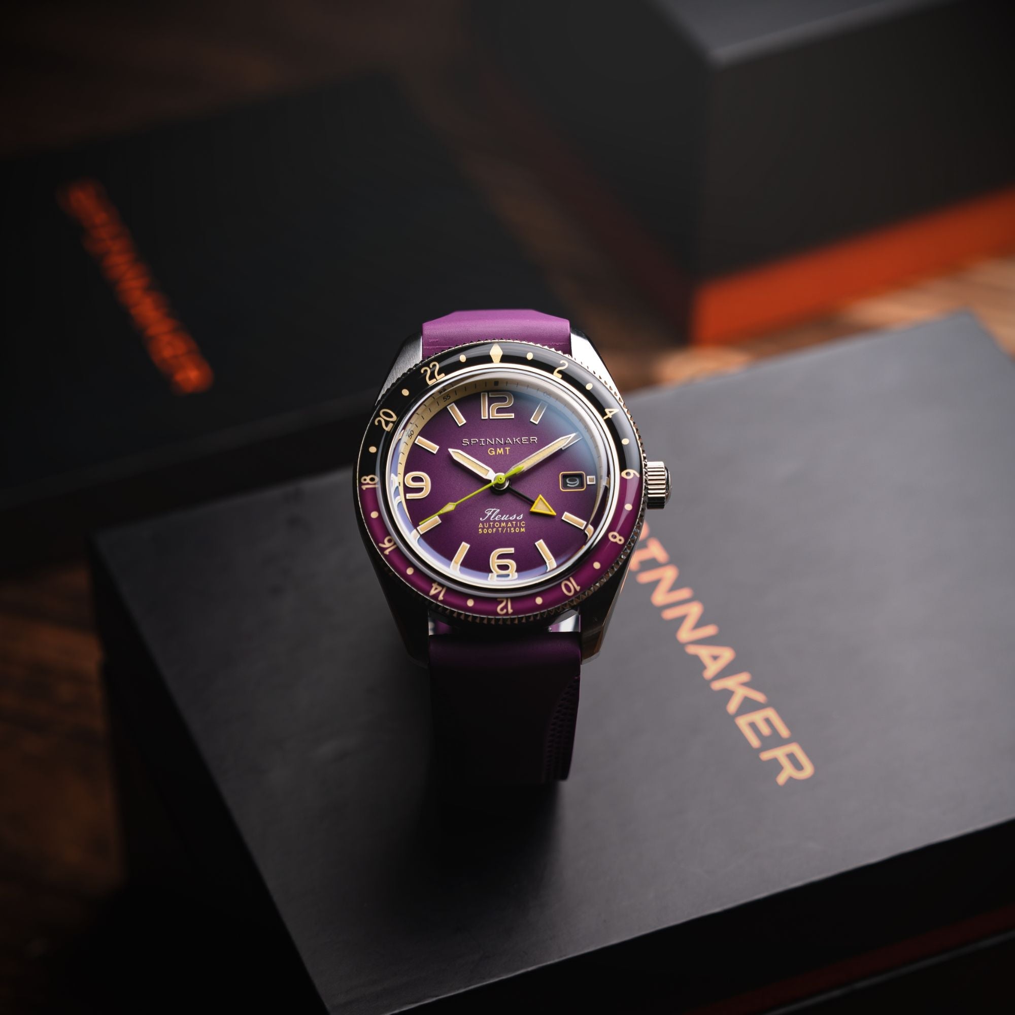 SPINNAKER Spinnaker Fleuss GMT Automatic Dull Violet Men's Watch