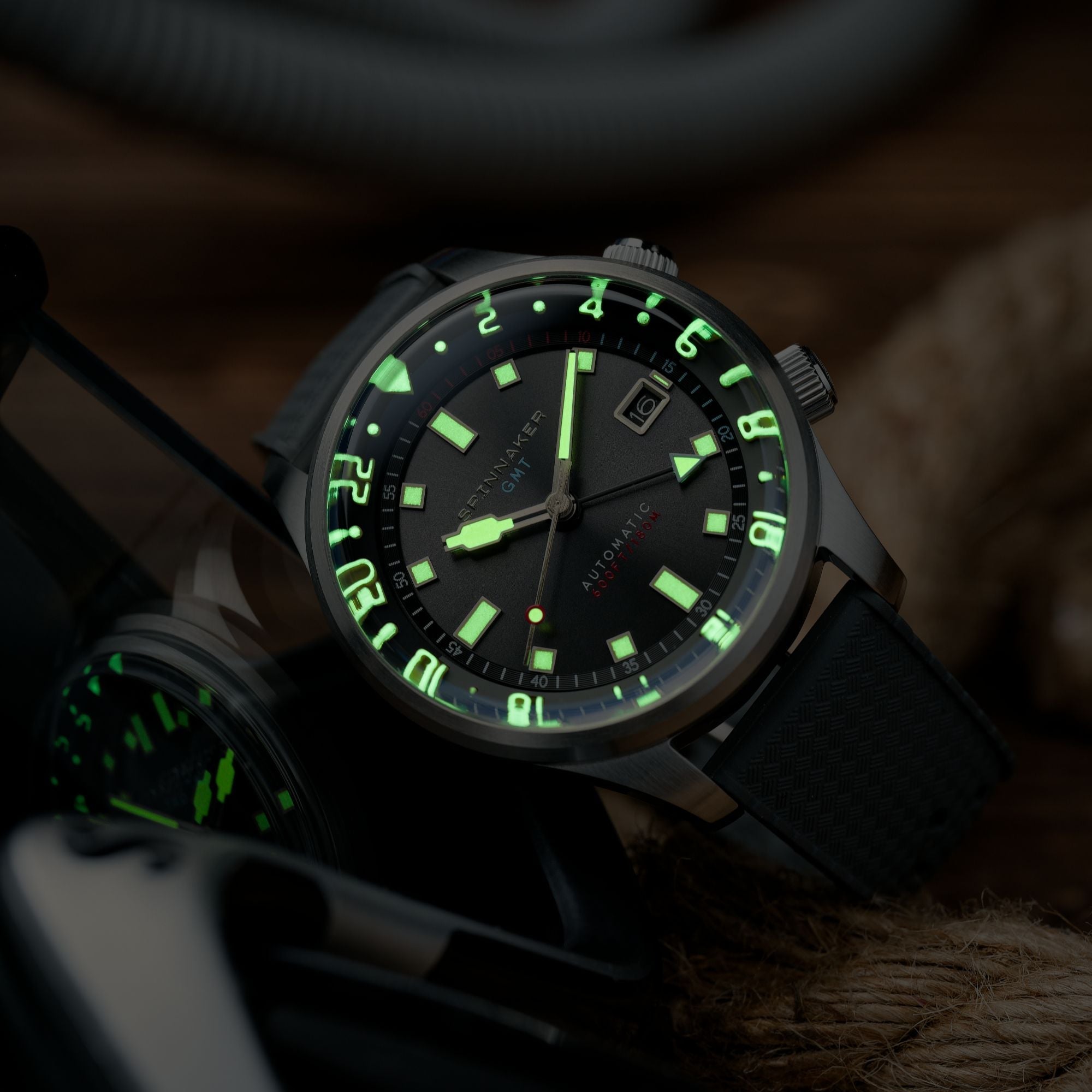 SPINNAKER Spinnaker Bradner GMT Automatic Uniform Grey Men's Watch SP-5121-33