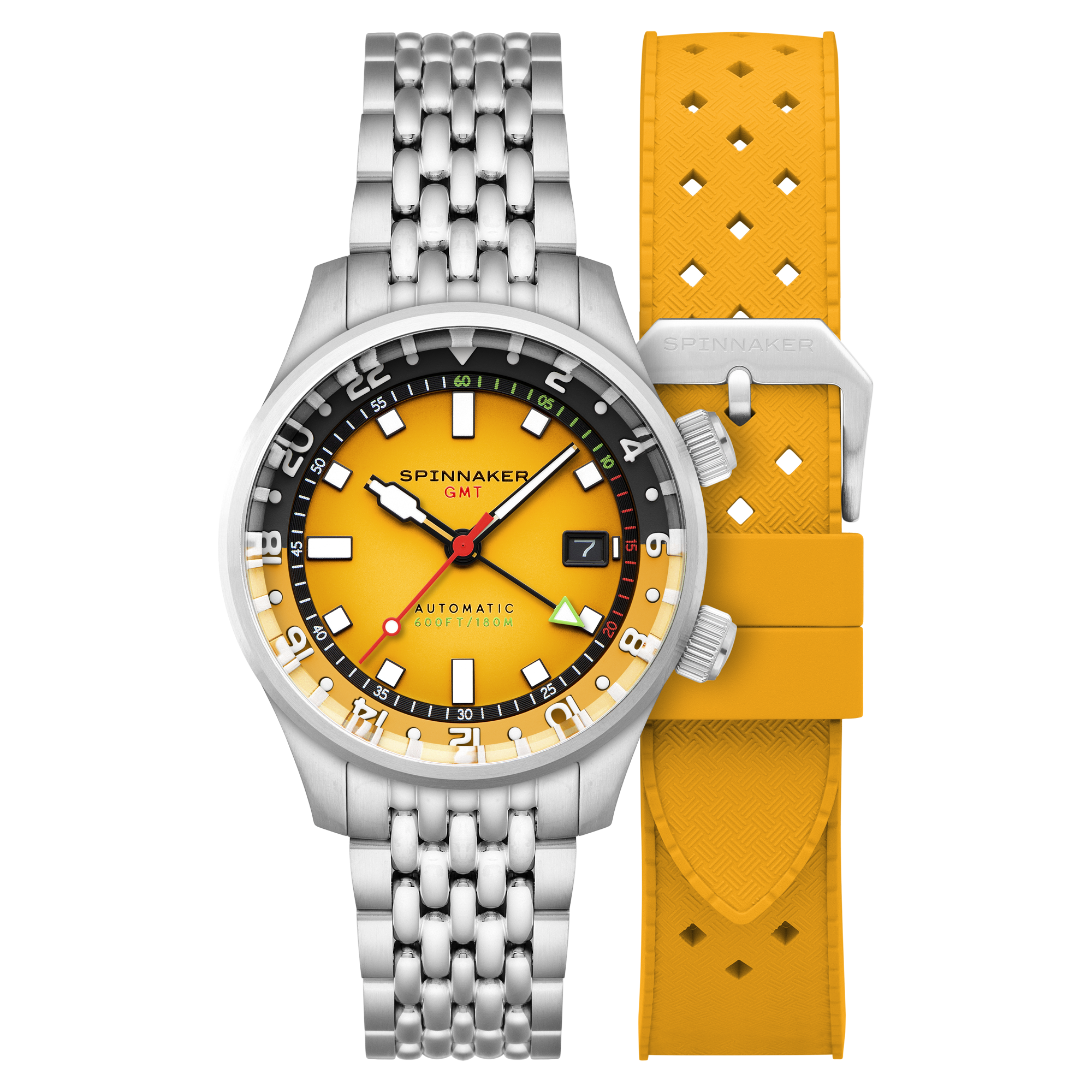 SPINNAKER Spinnaker Bradner GMT Automatic Ochre Yellow Men's Watch