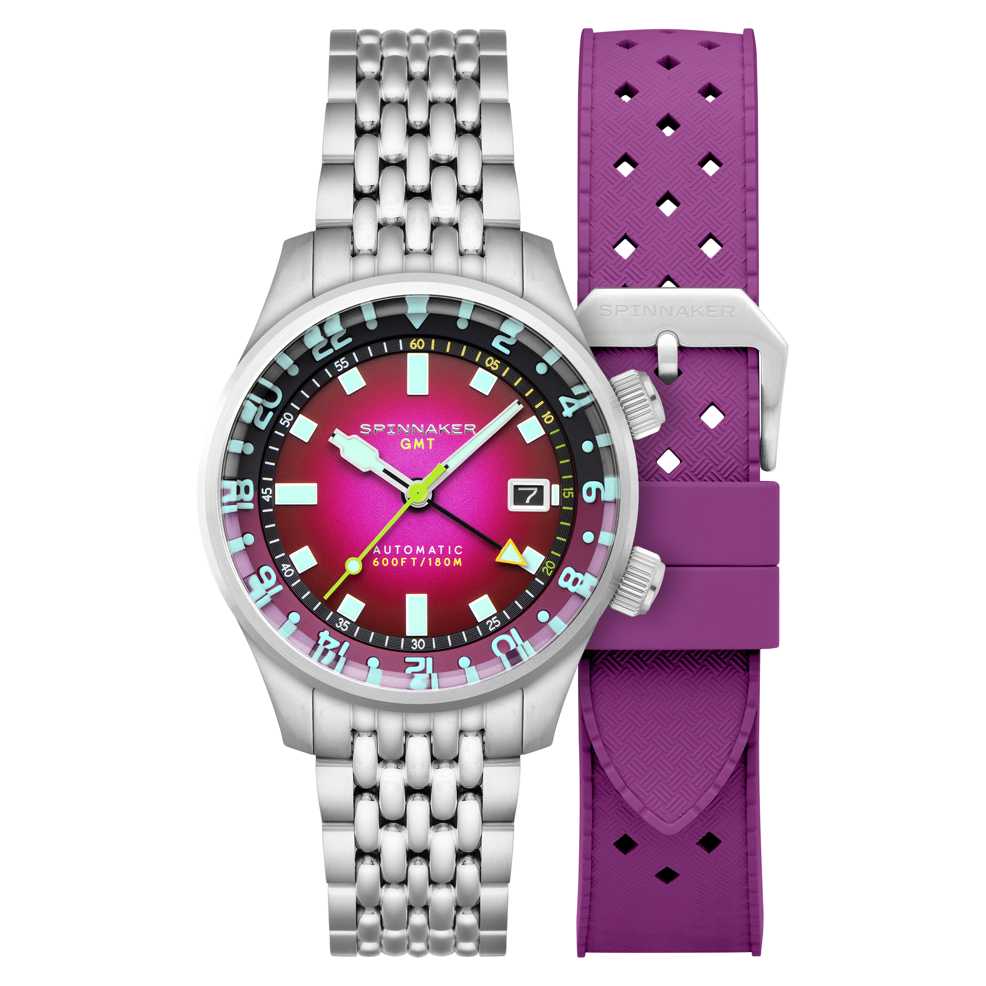 SPINNAKER Spinnaker Bradner GMT Automatic Mystic Purple Men's Watch