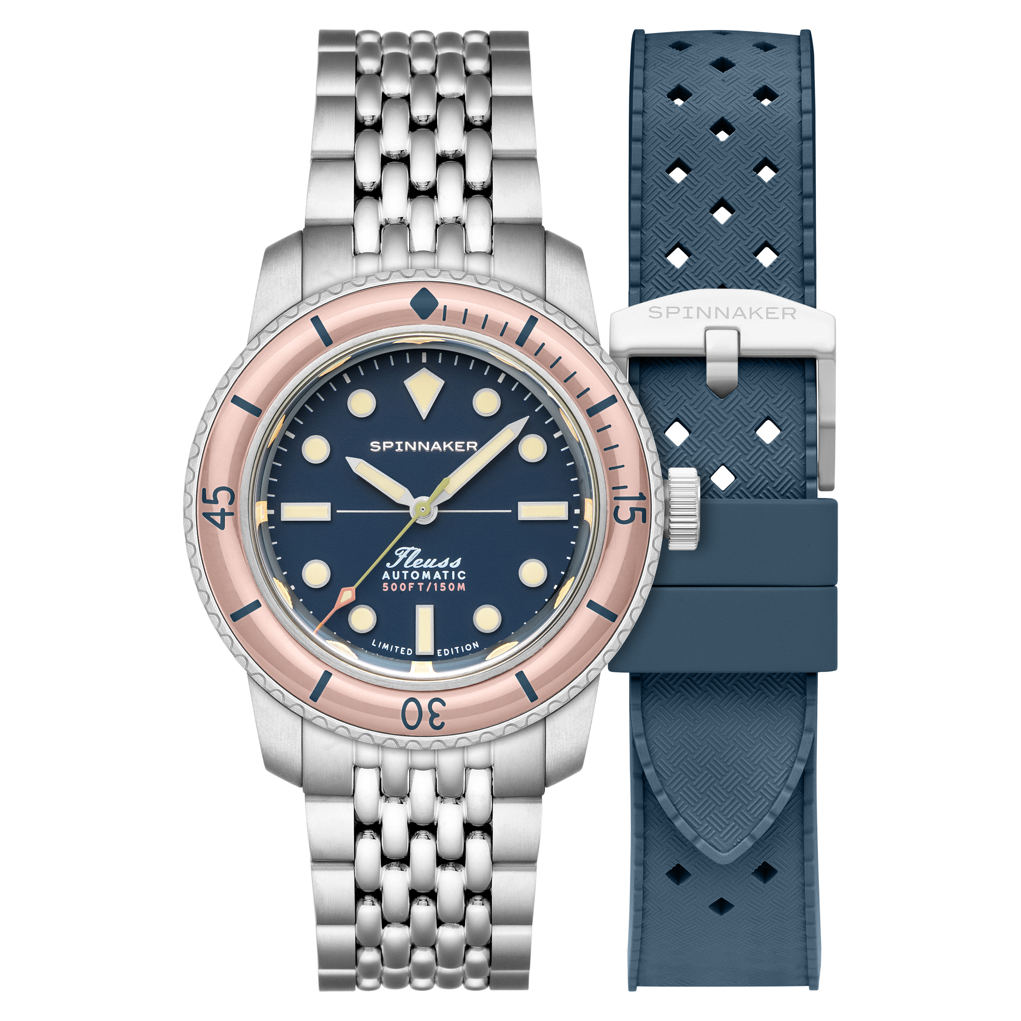 Spinnaker Spinnaker Fleuss 40 Automatic 145TH Deep Blue Limited Edition Men's Watch SP-5133-66