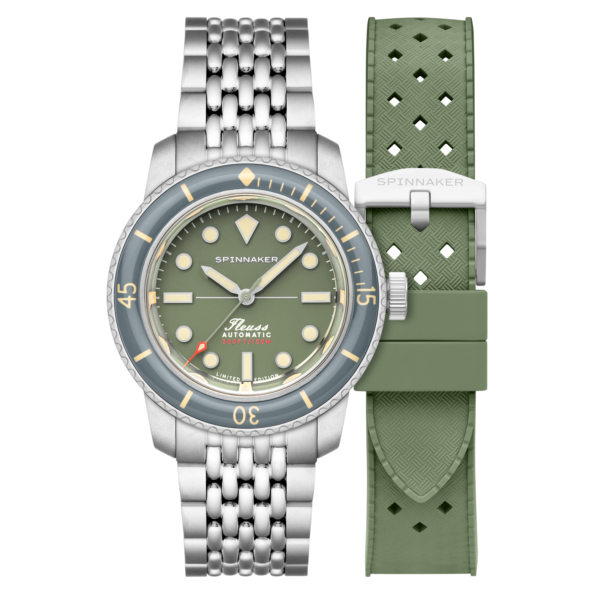 Spinnaker Spinnaker Fleuss 40 Automatic 145TH Fern Grey Limited Edition Men's Watch SP-5133-88