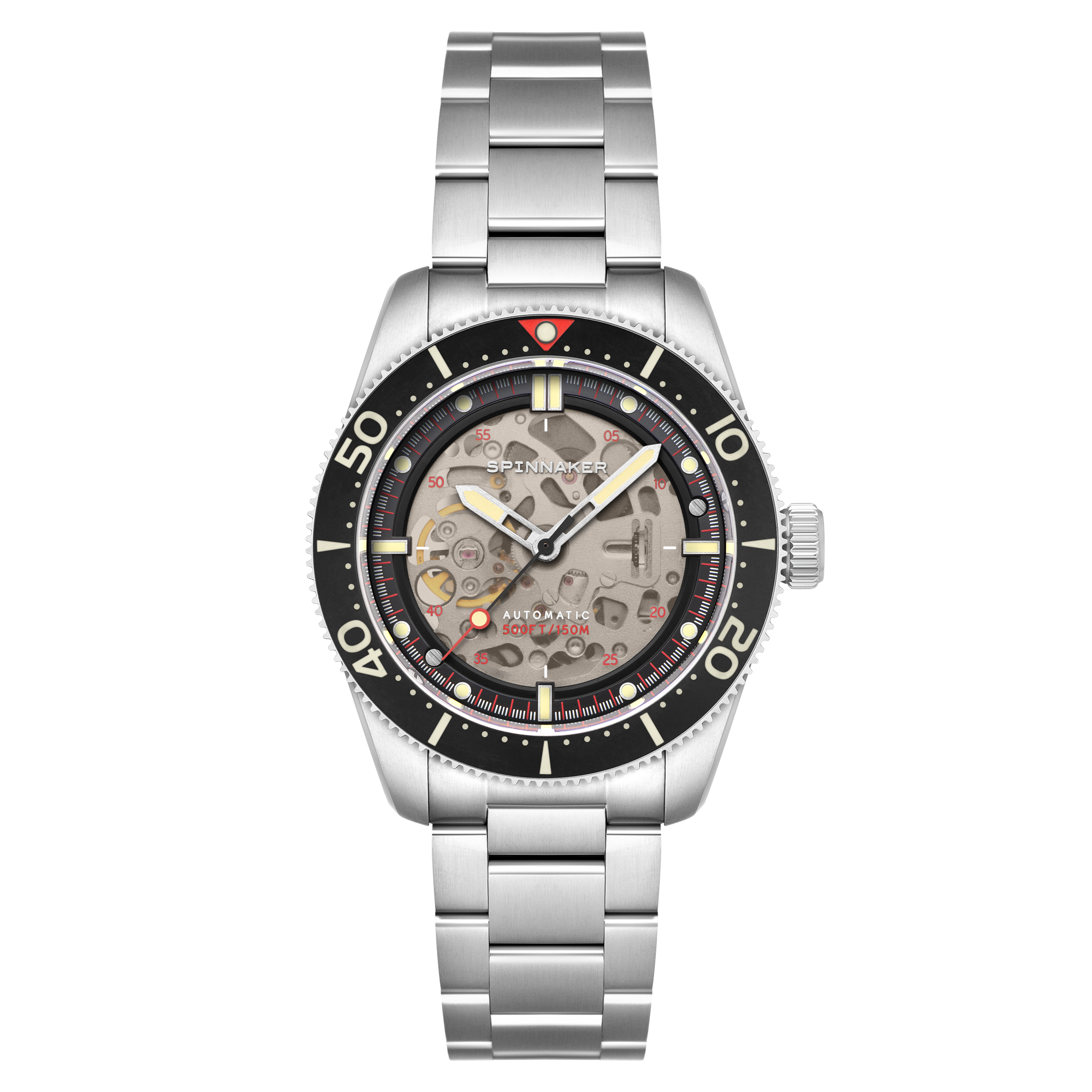 SPINNAKER Spinnaker Croft 42 Skeleton Automatic Black Ceramic Men's Watch SP-5134-55