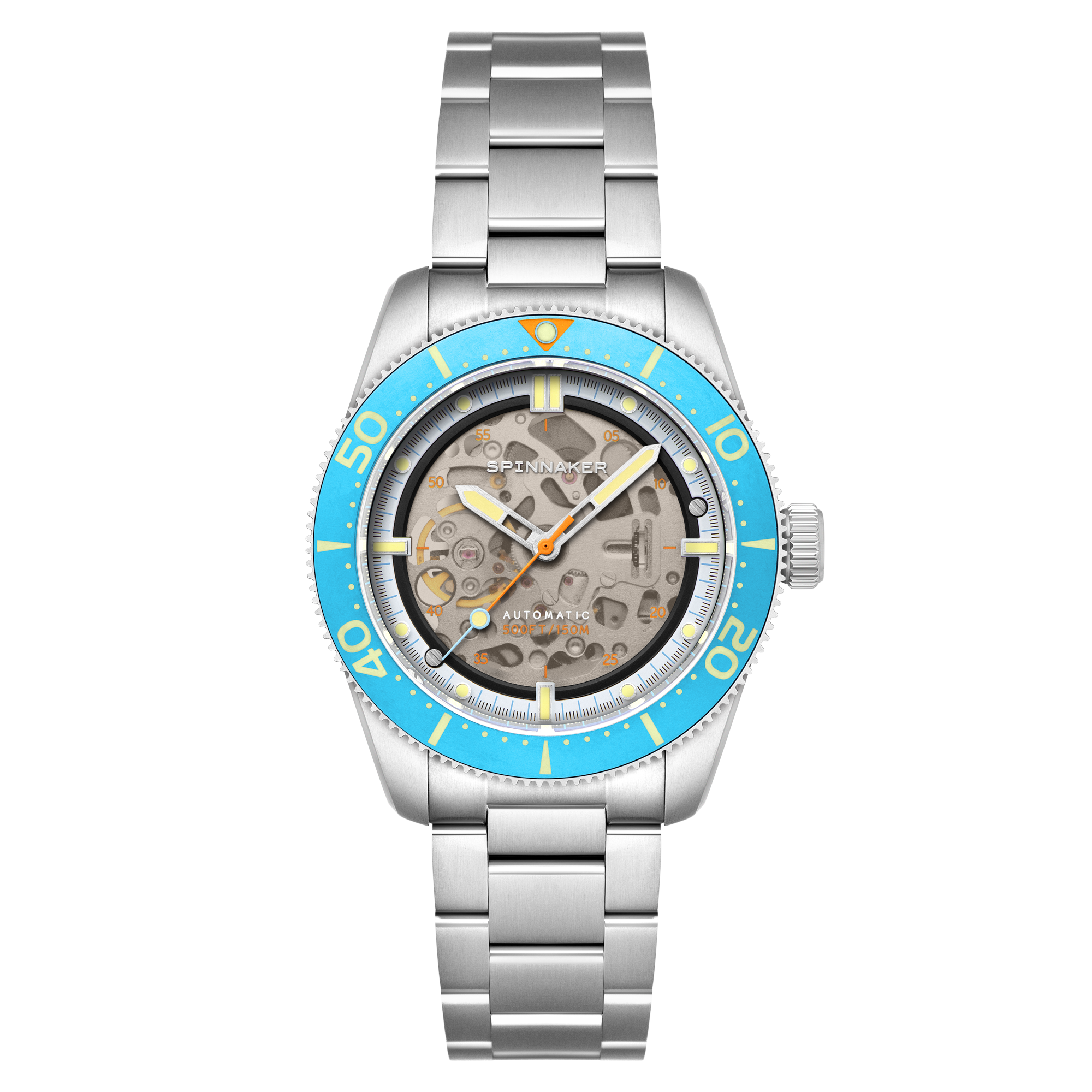 SPINNAKER Spinnaker Croft 42 Skeleton Automatic Blue Ceramic Men's Watch SP-5134-77