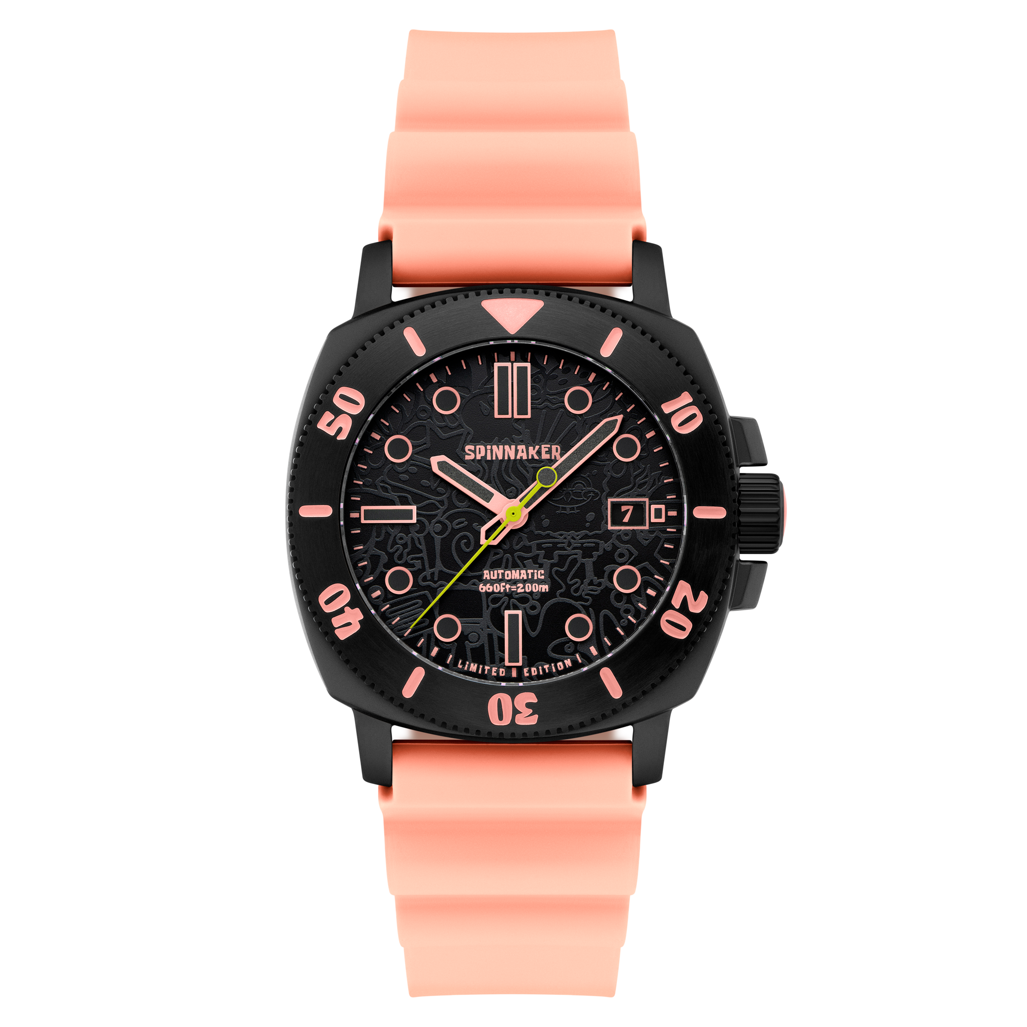 SPINNAKER Spinnaker Hull Diver Automatic Spongebob Squarepants Limited Edition Pink Patrick Men's Watch SP-5147-02