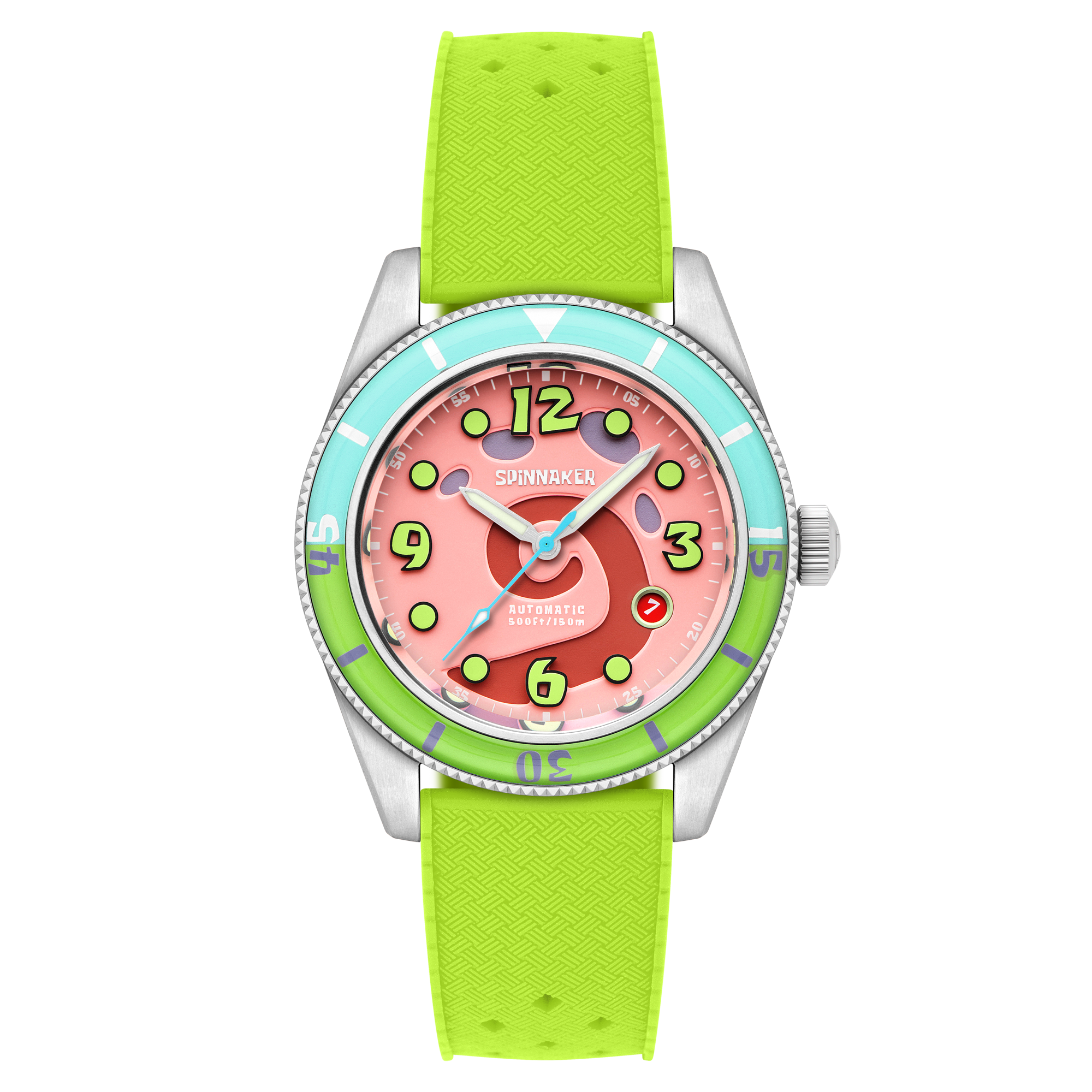 SPINNAKER Spinnaker Fleuss Automatic Spongebob Squarepants Conch Street Limited Edition Pink Gary Men's Watch SP-5151-01