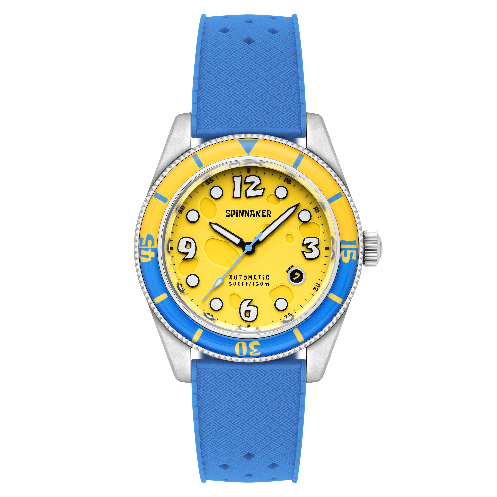 SPINNAKER Spinnaker Fleuss Automatic Spongebob Squarepants Conch Street Limited Edition Yellow Sponge Men's Watch SP-5151-03