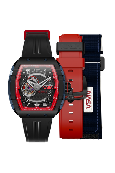 Nubeo Magellan Automatic Nasa Limited Edition Thagard Black Men's Watch  NB-6047-NAS-03