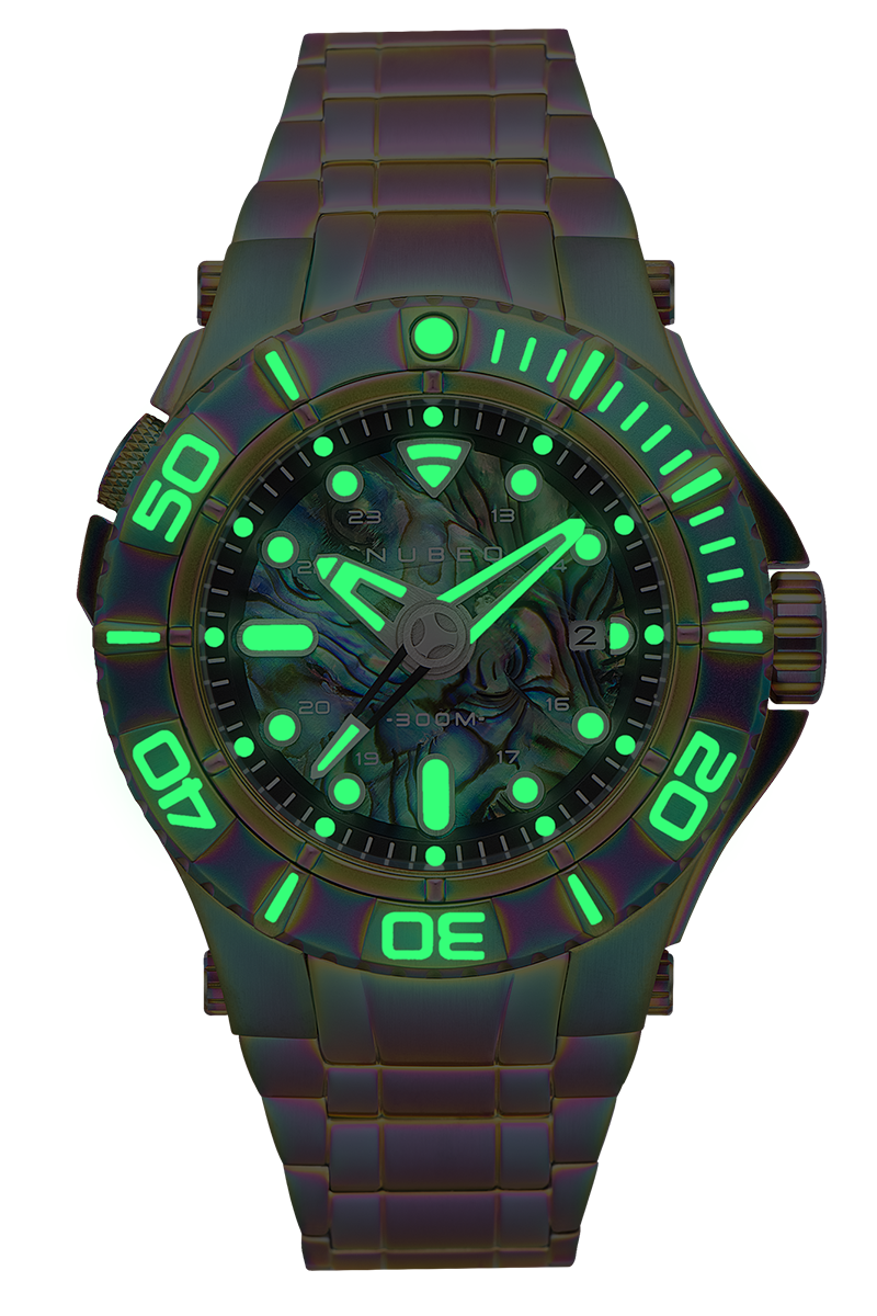 NUBEO Nubeo Ocean Manta Mid Automatic Limited Edition Irides Men's Watch NB-6059-66